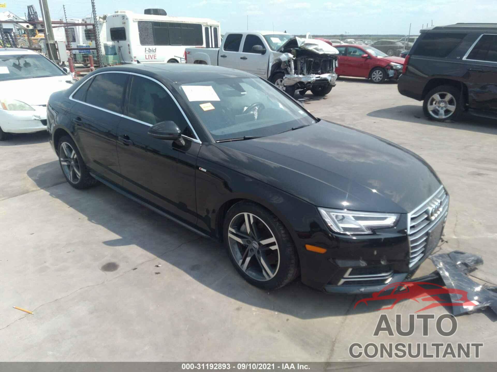 AUDI A4 2017 - WAUENAF47HN019664