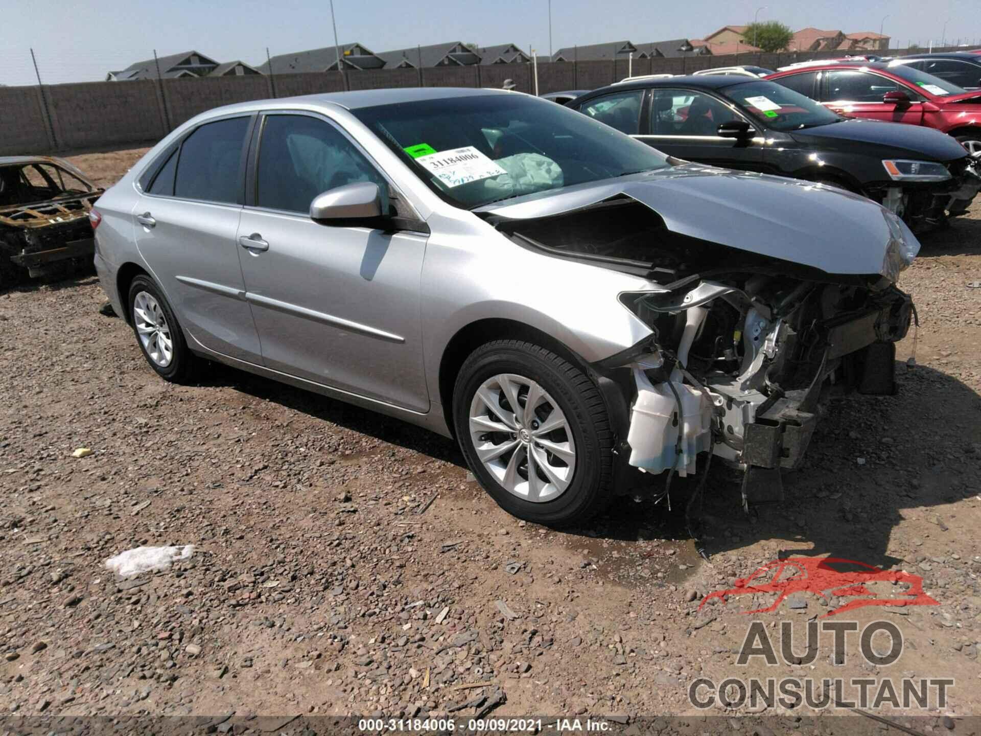 TOYOTA CAMRY 2016 - 4T4BF1FK1GR539236