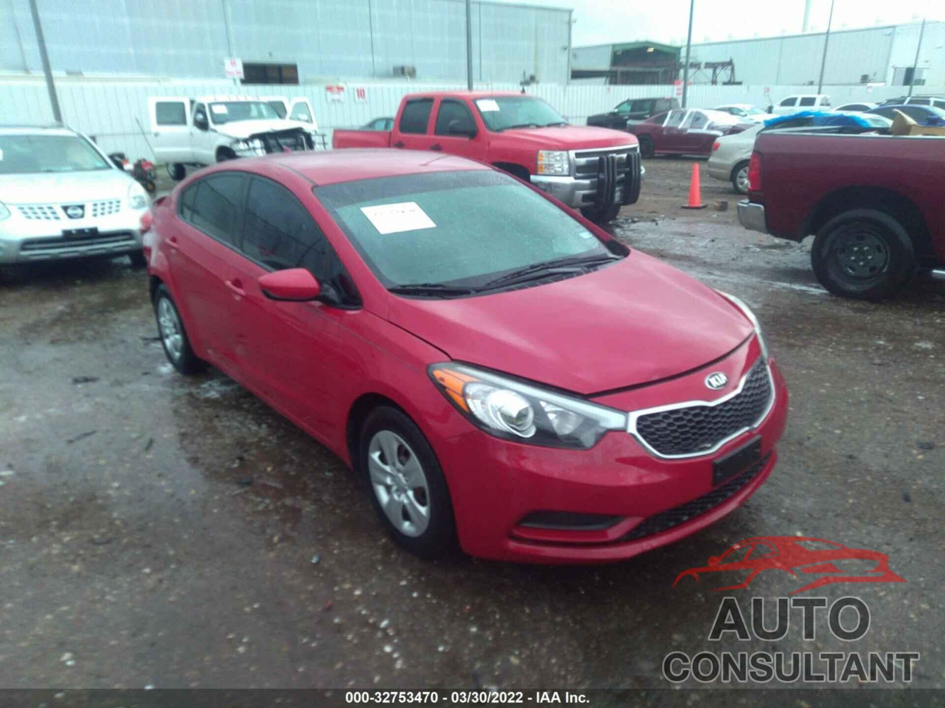 KIA FORTE 2016 - KNAFK4A66G5607528