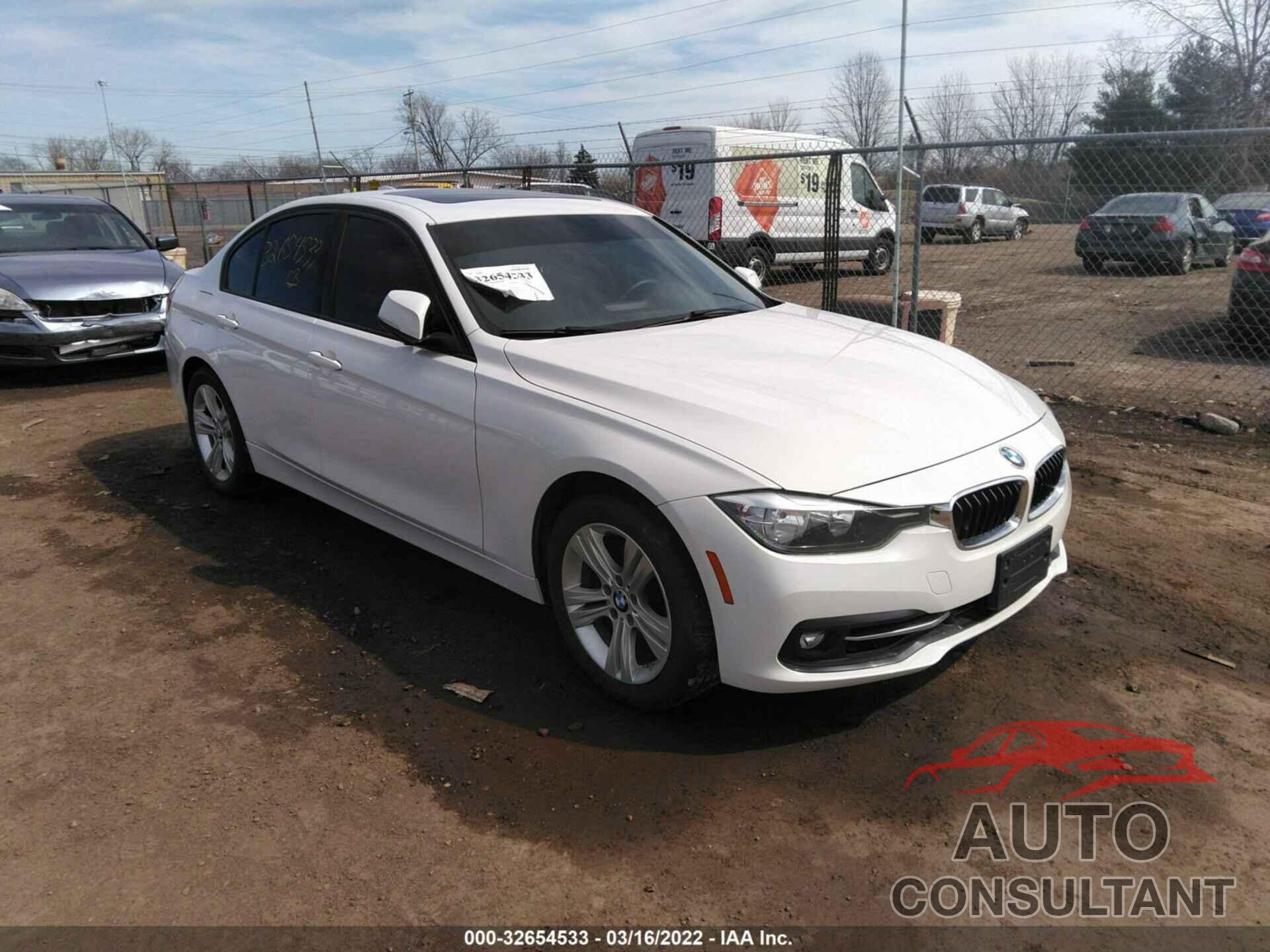 BMW 3 SERIES 2016 - WBA8E3C5XGK501843