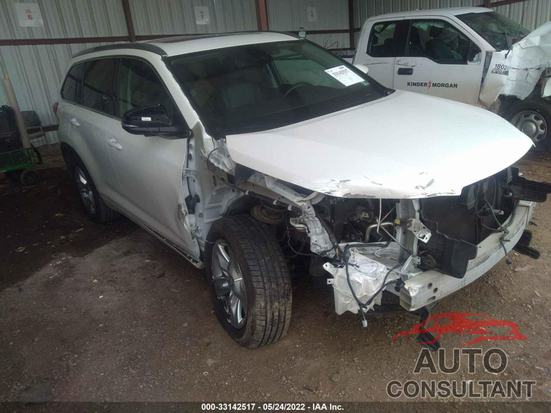 TOYOTA HIGHLANDER 2017 - 5TDYZRFH9HS204296