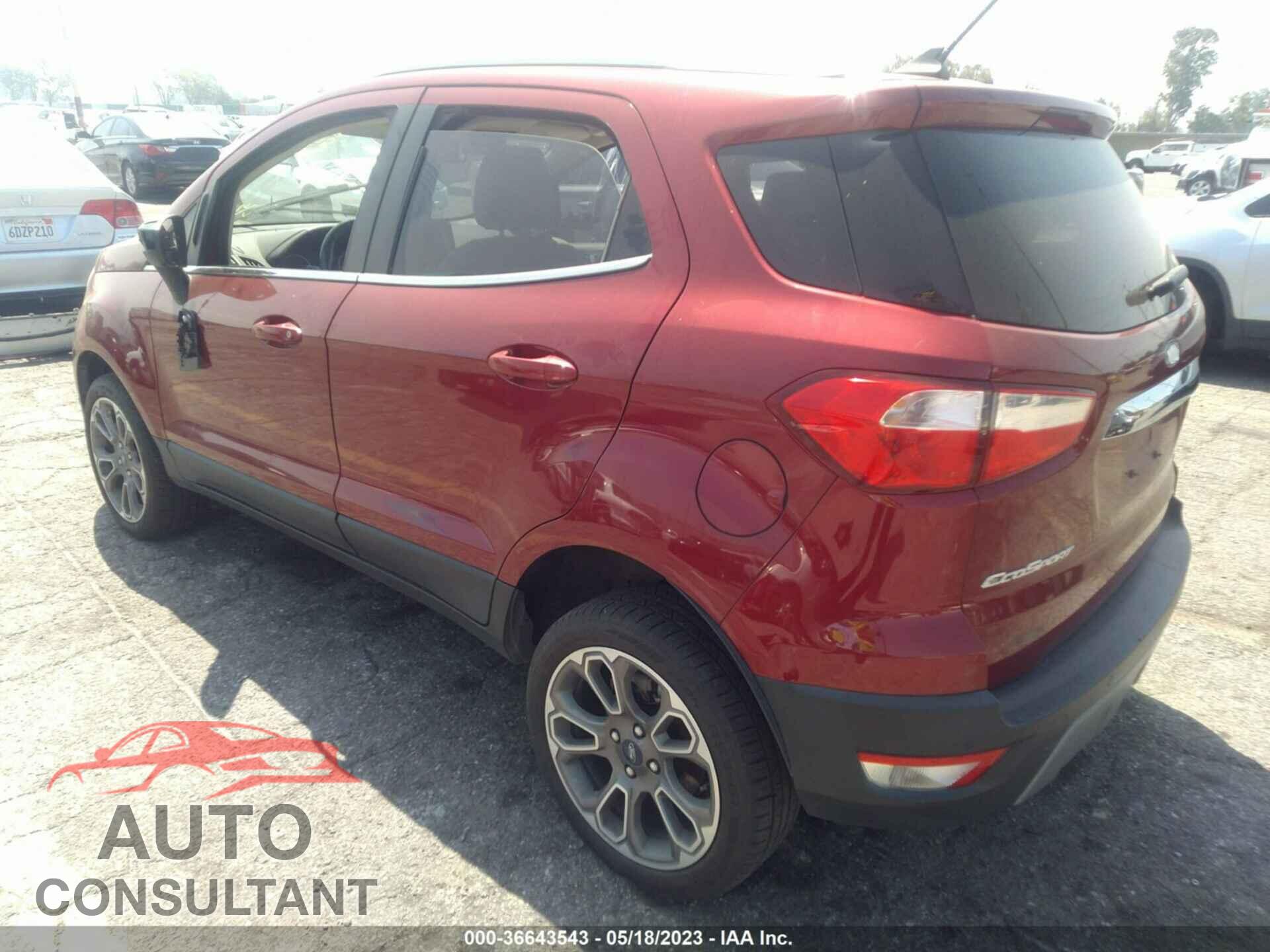 FORD ECOSPORT 2019 - MAJ6S3KL6KC301103