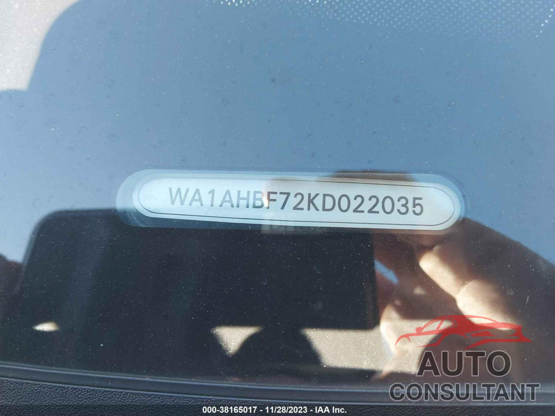 AUDI Q7 2019 - WA1AHBF72KD022035