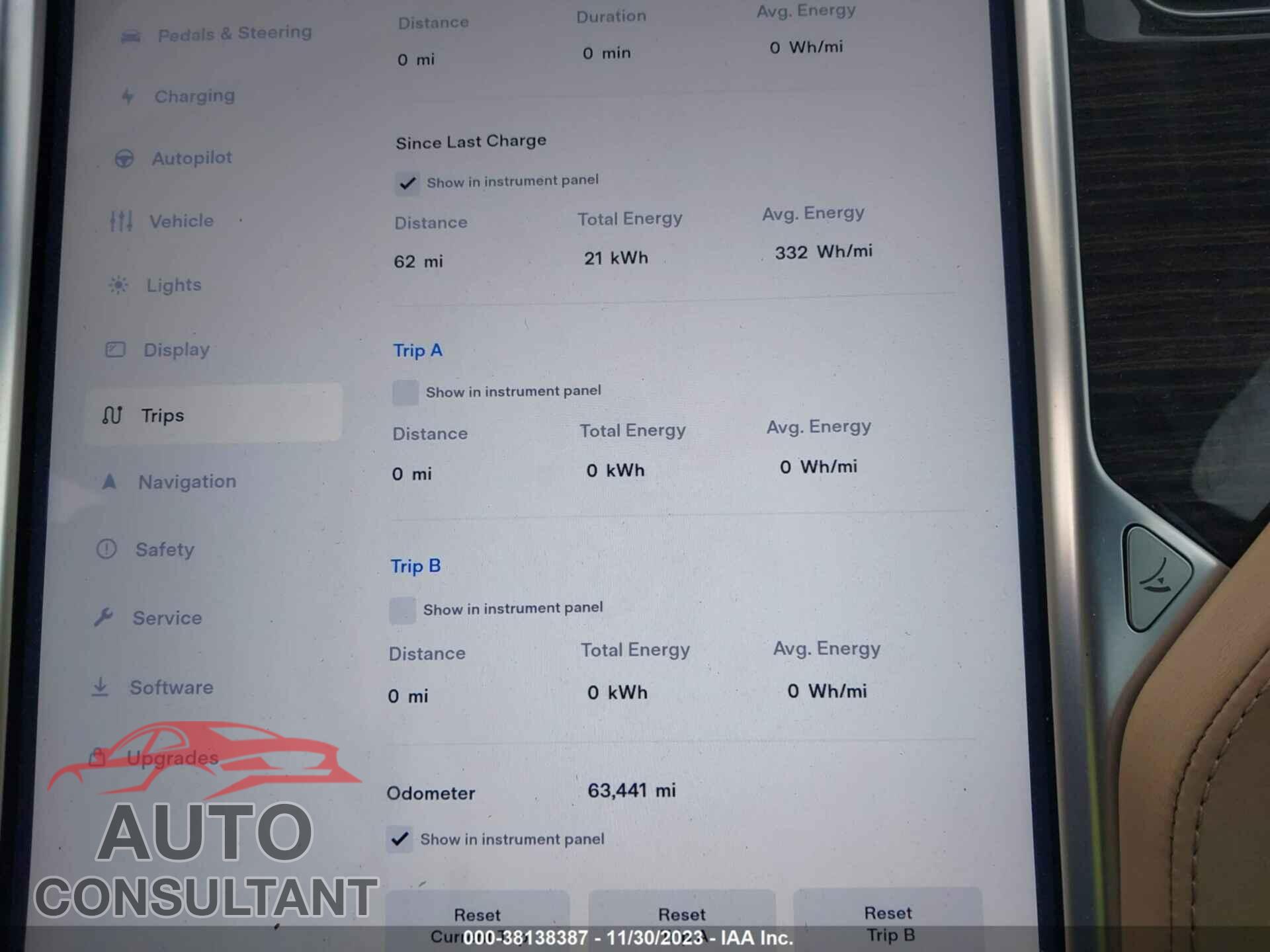 TESLA MODEL S 2016 - 5YJSA1E10GF128893