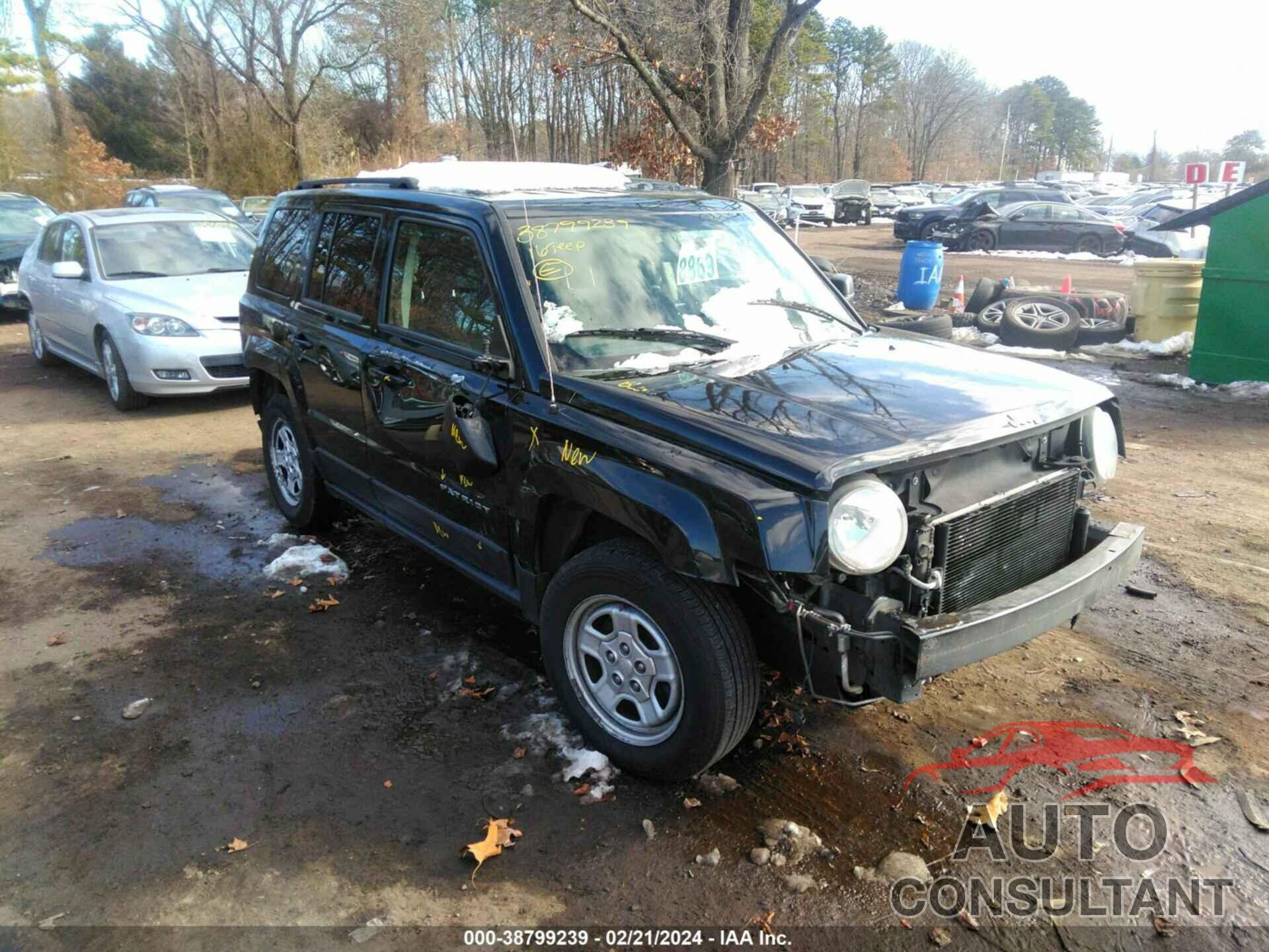 JEEP PATRIOT 2016 - 1C4NJPBBXGD813407