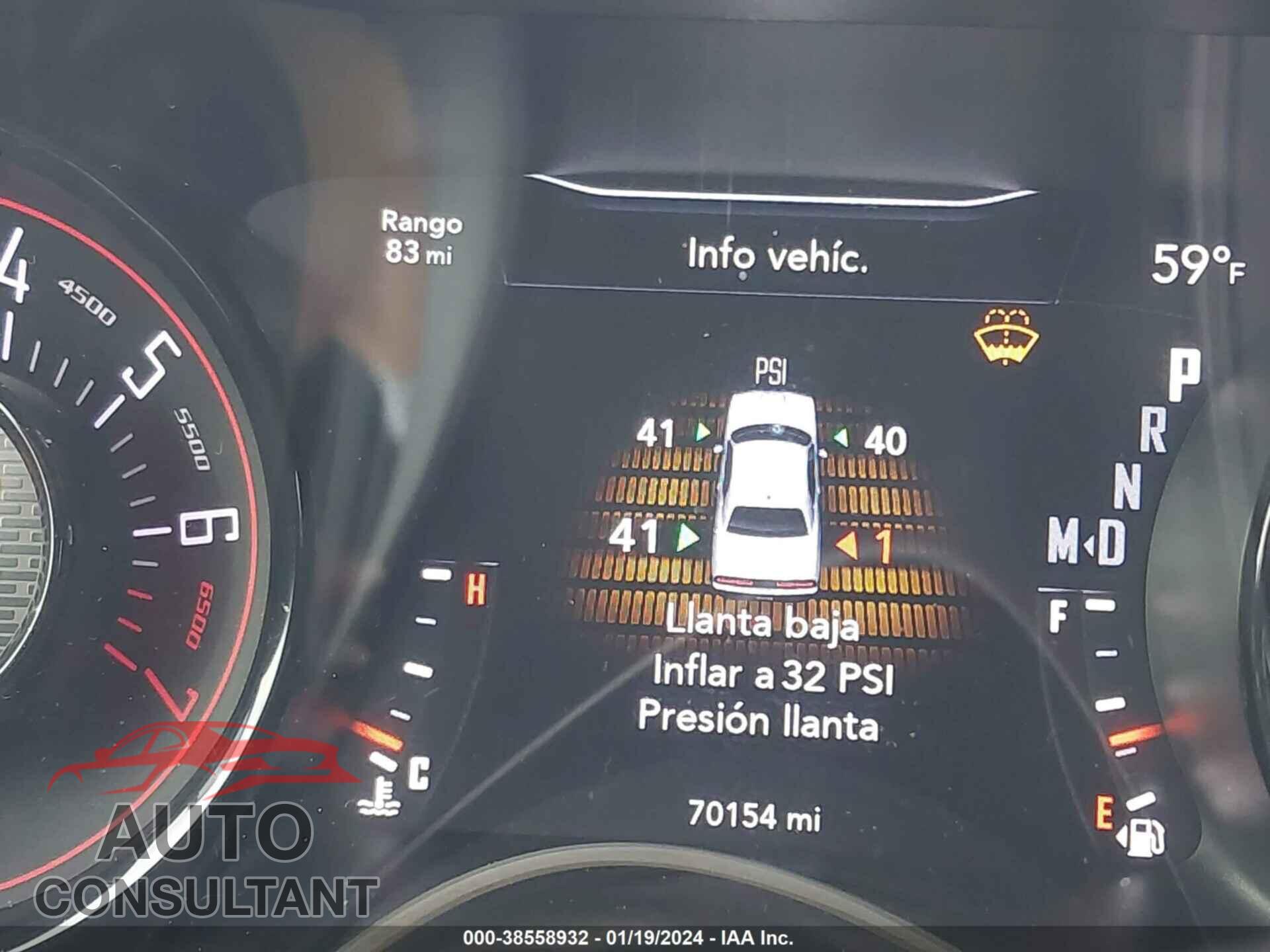 DODGE CHALLENGER 2019 - 2C3CDZAG3KH717075