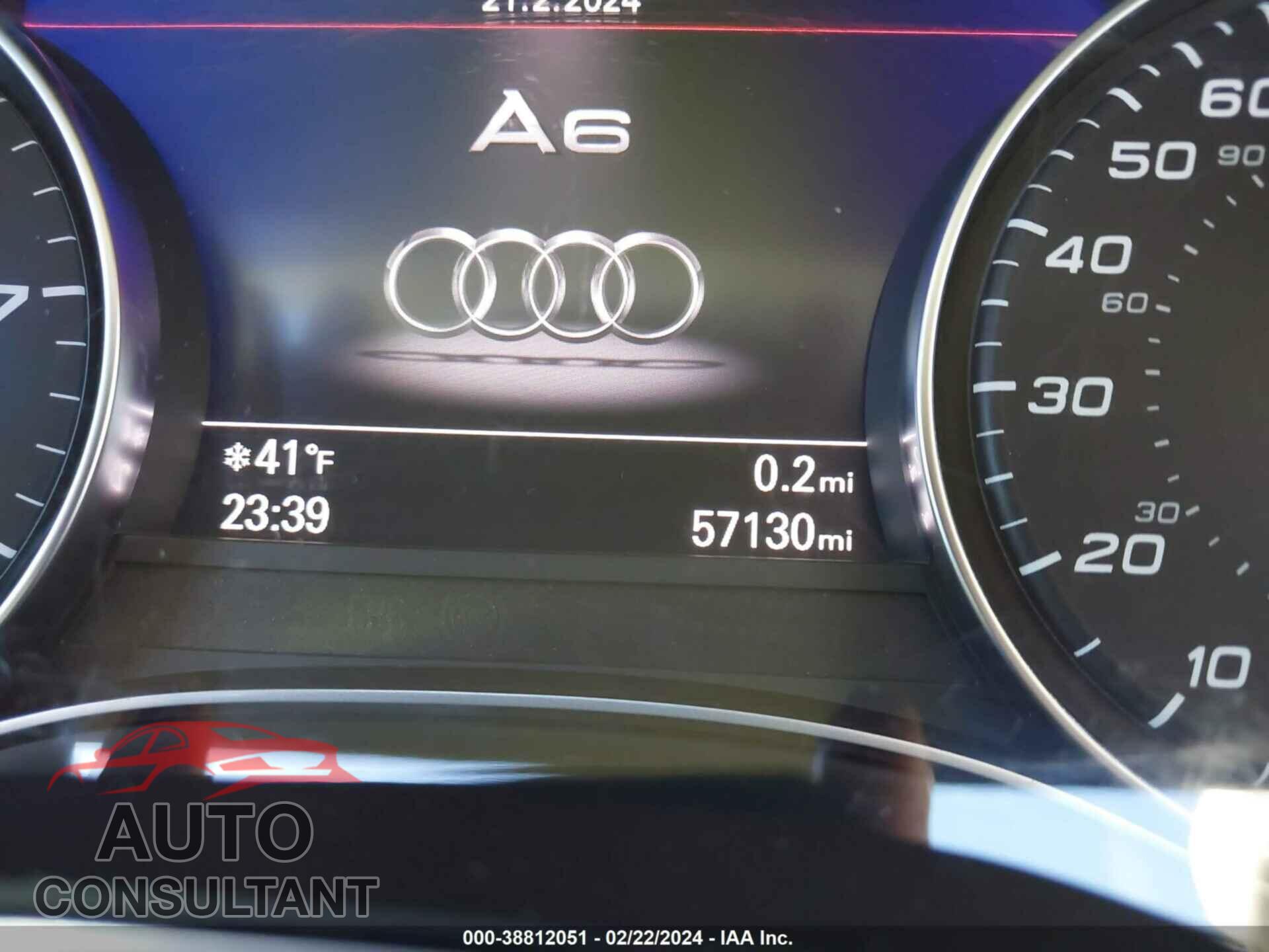 AUDI A6 2017 - WAUF8AFC4HN087875