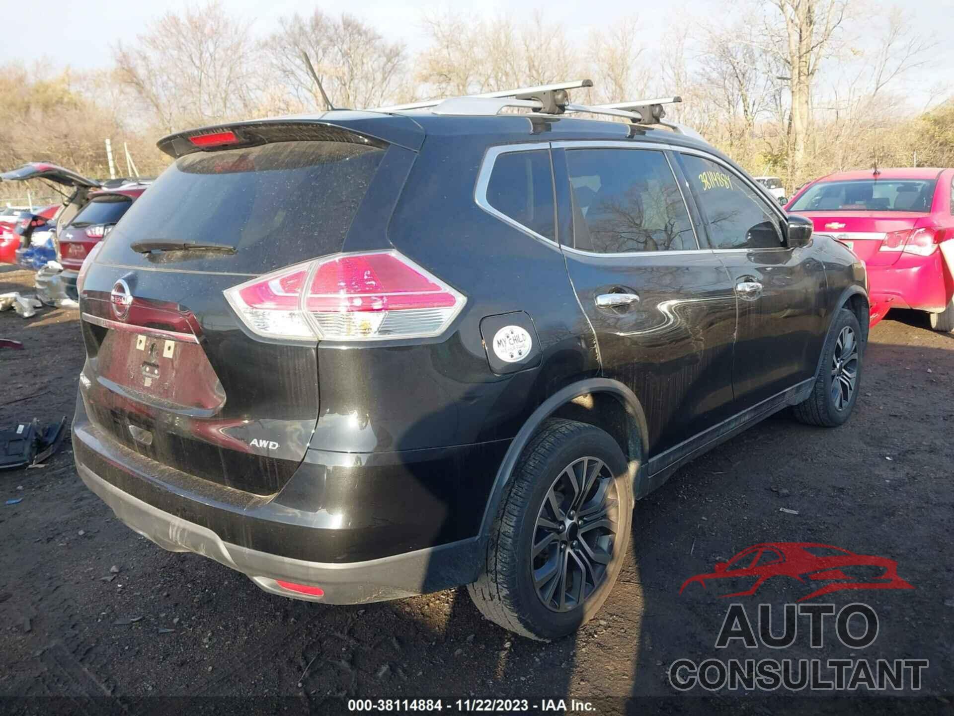 NISSAN ROGUE 2016 - KNMAT2MV8GP660916