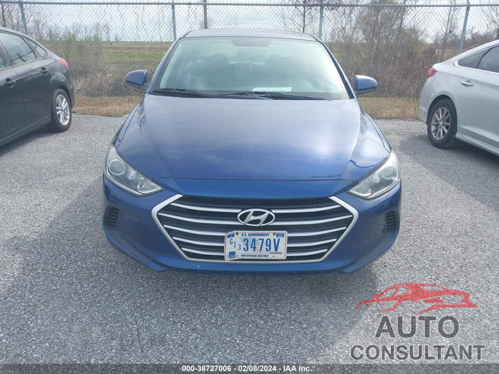 HYUNDAI ELANTRA 2018 - 5NPD84LF1JH380911