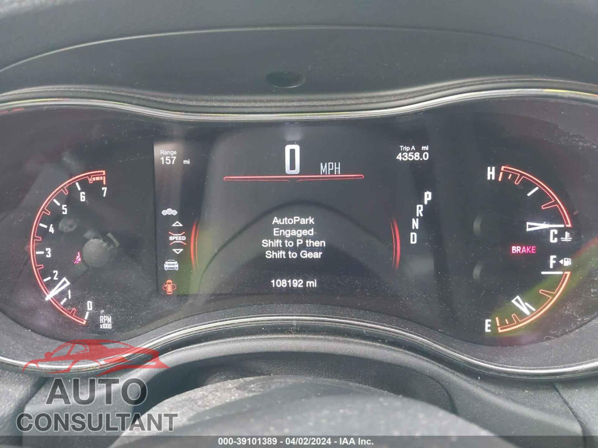 DODGE DURANGO 2019 - 1C4RDJDG6KC722194