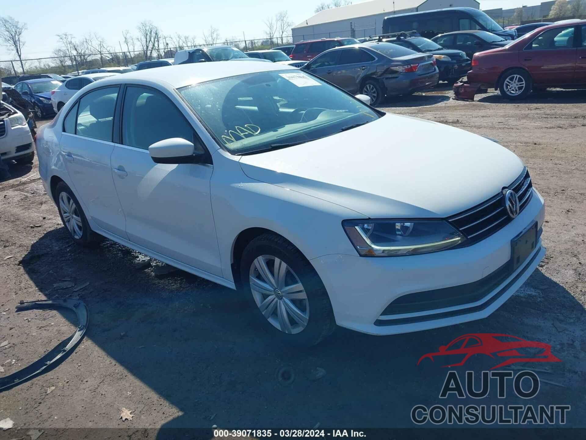VOLKSWAGEN JETTA 2017 - 3VW2B7AJ8HM351750