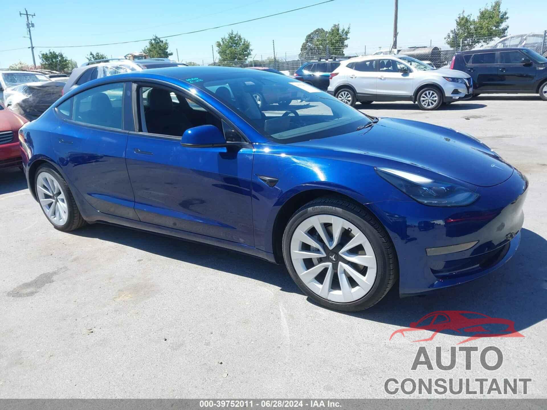 TESLA MODEL 3 2022 - 5YJ3E1EA1NF373871