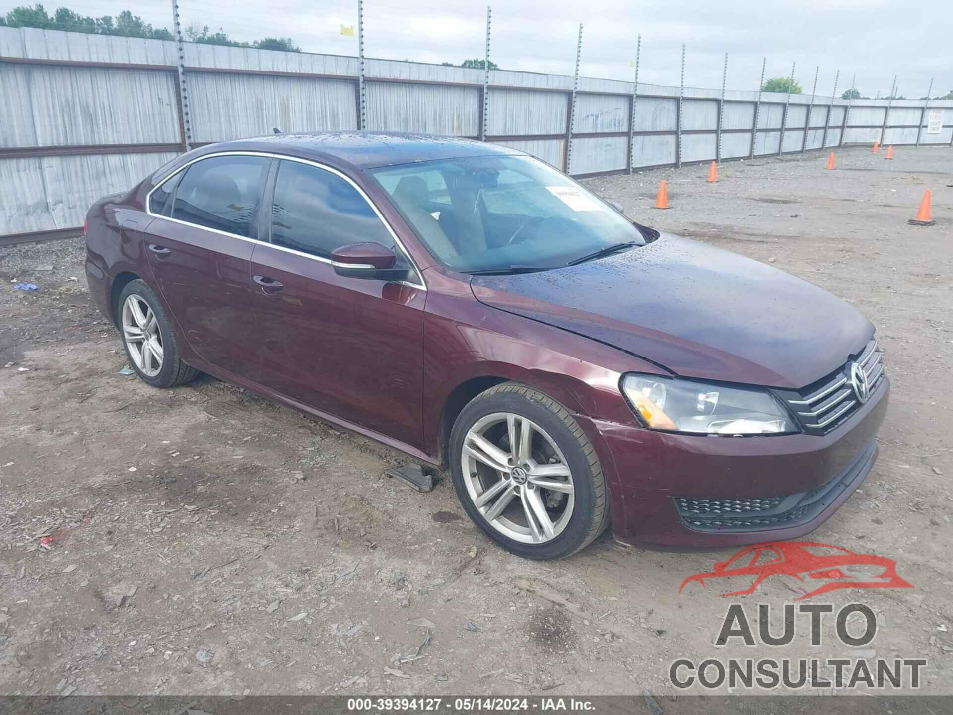 VOLKSWAGEN PASSAT 2012 - 1VWBP7A30CC104767