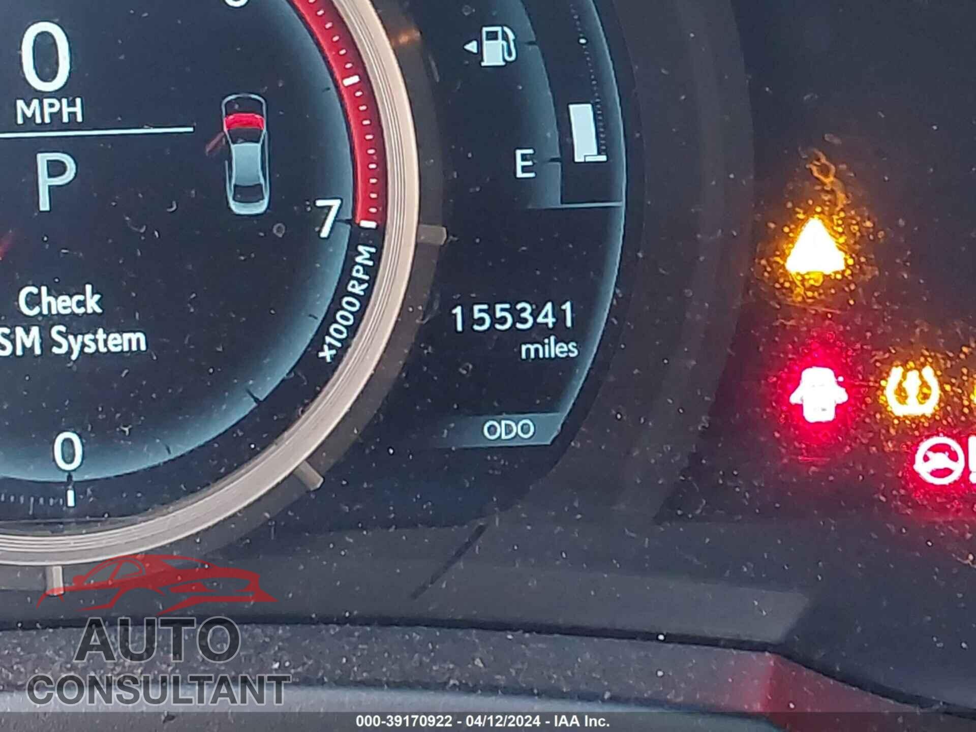 LEXUS IS 2016 - JTHBA1D28G5036442