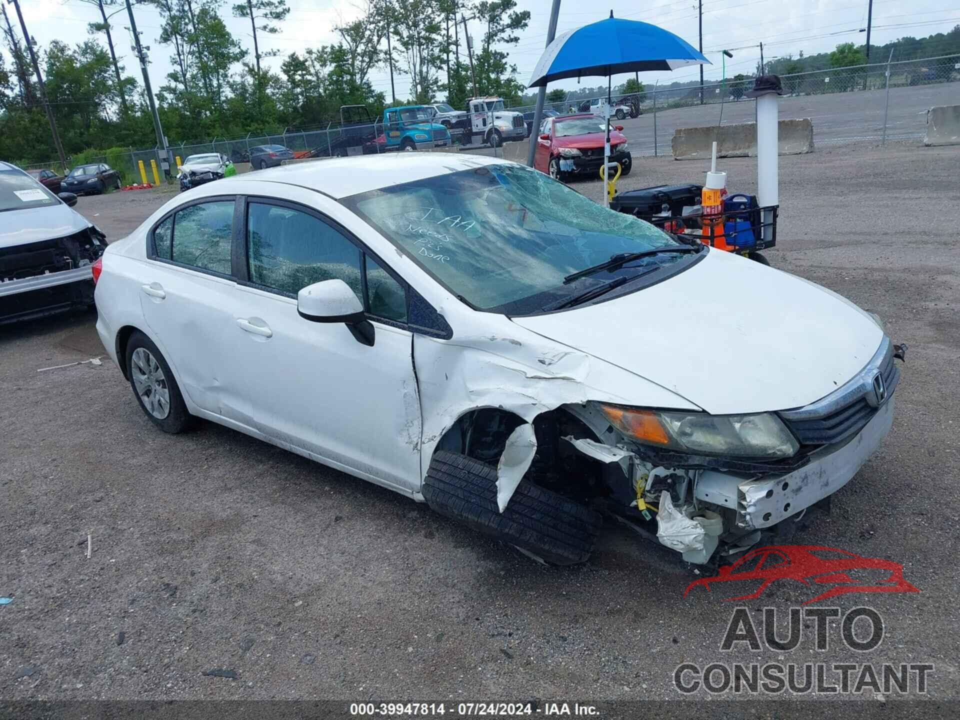 HONDA CIVIC 2012 - 19XFB2F59CE032931