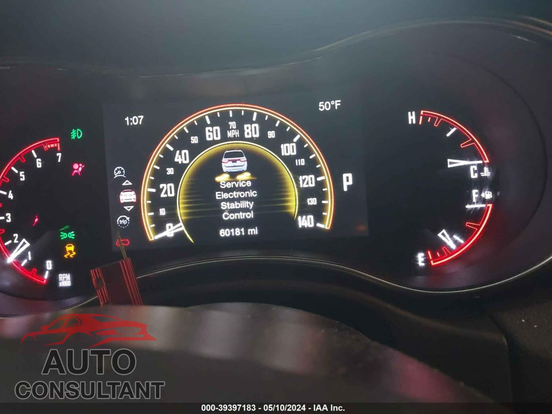 DODGE DURANGO 2017 - 1C4RDJAG1HC839212