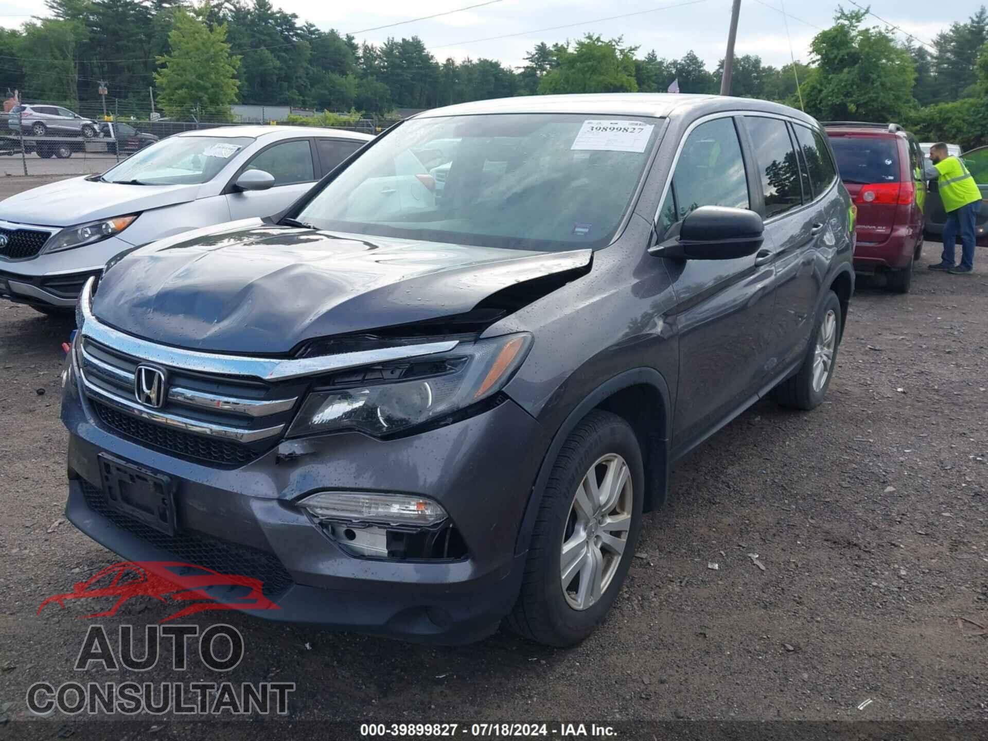 HONDA PILOT 2017 - 5FNYF6H10HB049584