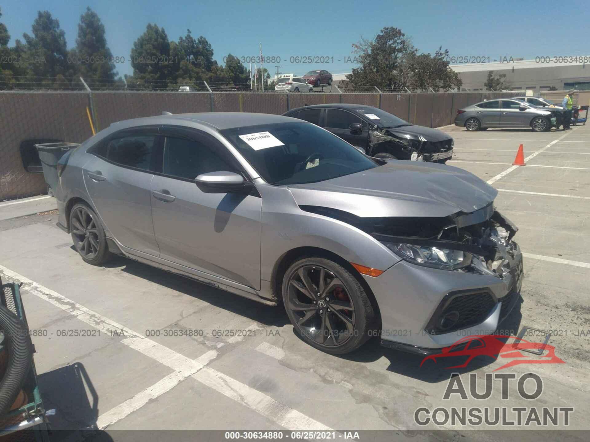 HONDA CIVIC HATCHBACK 2018 - SHHFK7H43JU432362