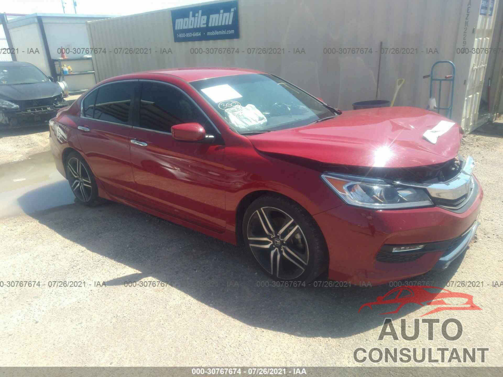 HONDA ACCORD SEDAN 2016 - 1HGCR2F54GA038998