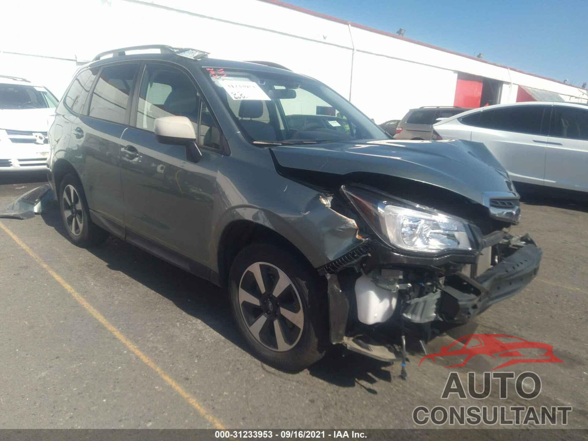 SUBARU FORESTER 2018 - JF2SJAGC2JH583770