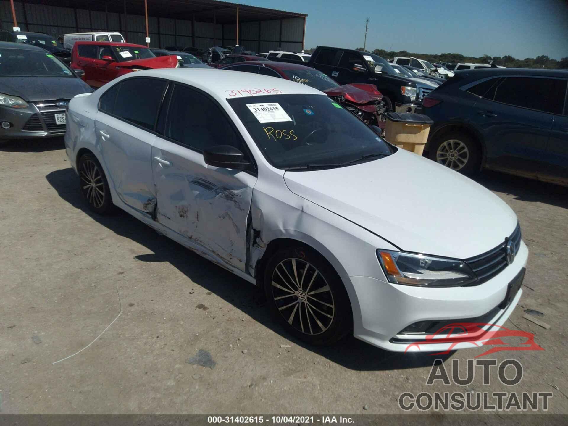 VOLKSWAGEN JETTA SEDAN 2016 - 3VWD17AJ1GM321676