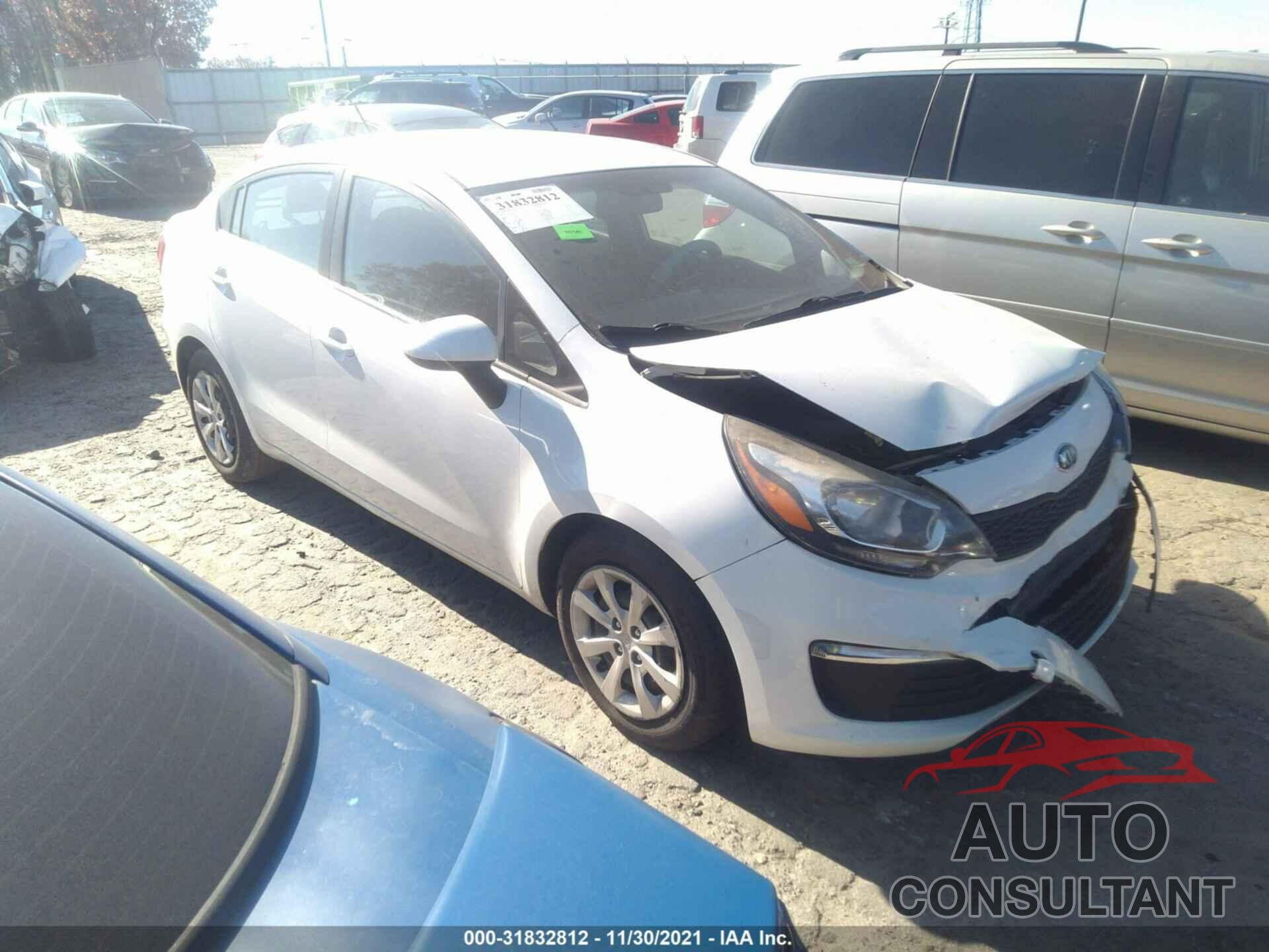 KIA RIO 2016 - KNADM4A3XG6553961