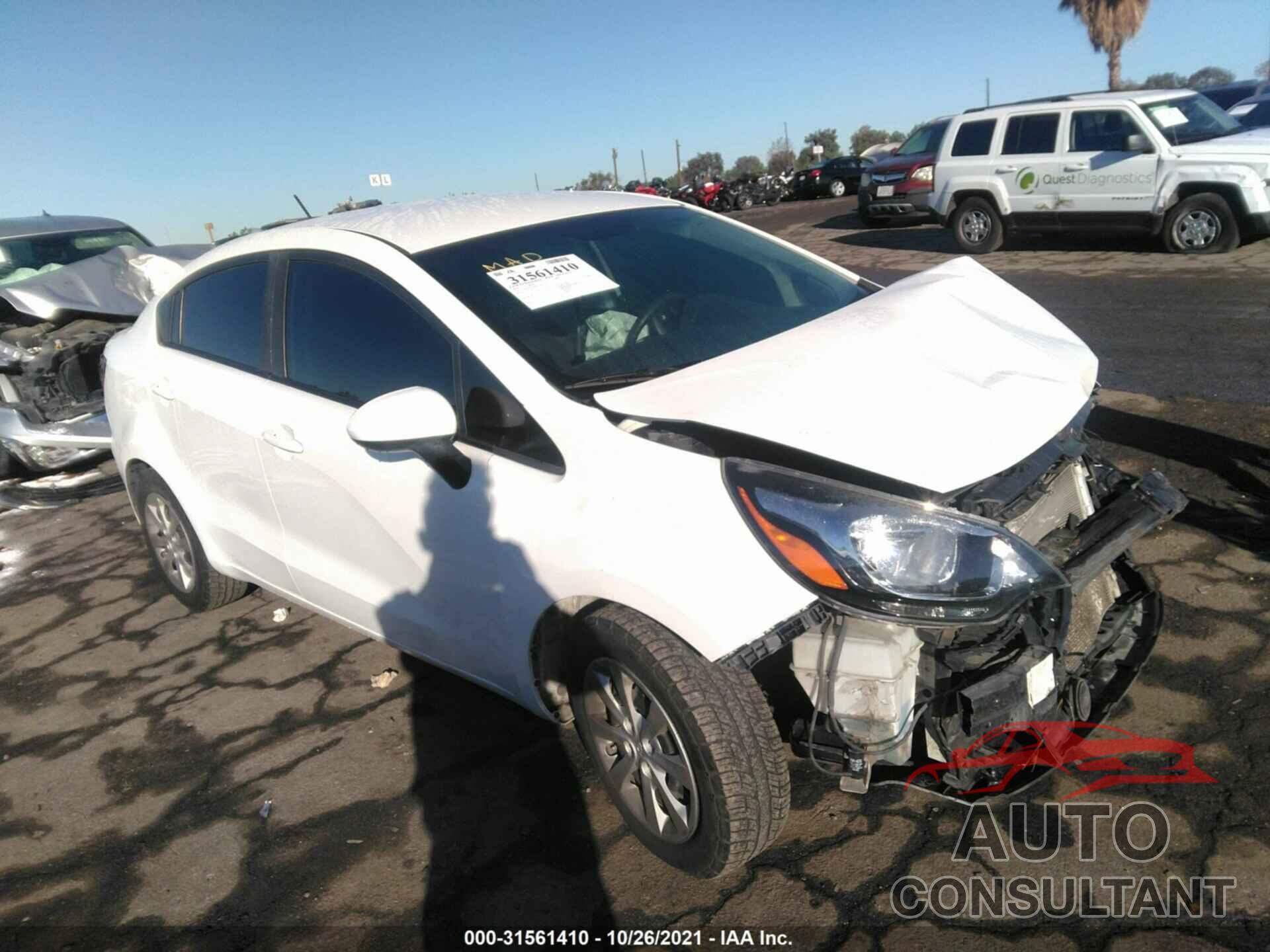KIA RIO 2016 - KNADM4A33G6591306