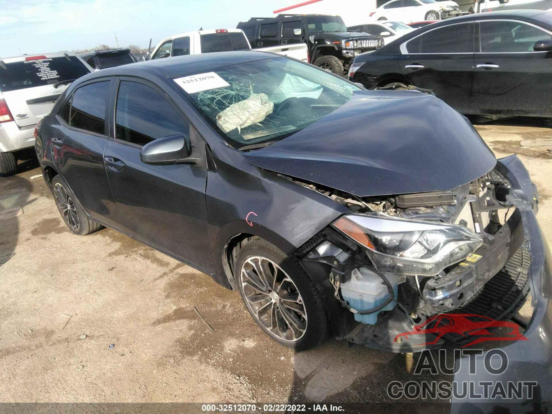 TOYOTA COROLLA 2016 - 5YFBURHE2GP492144