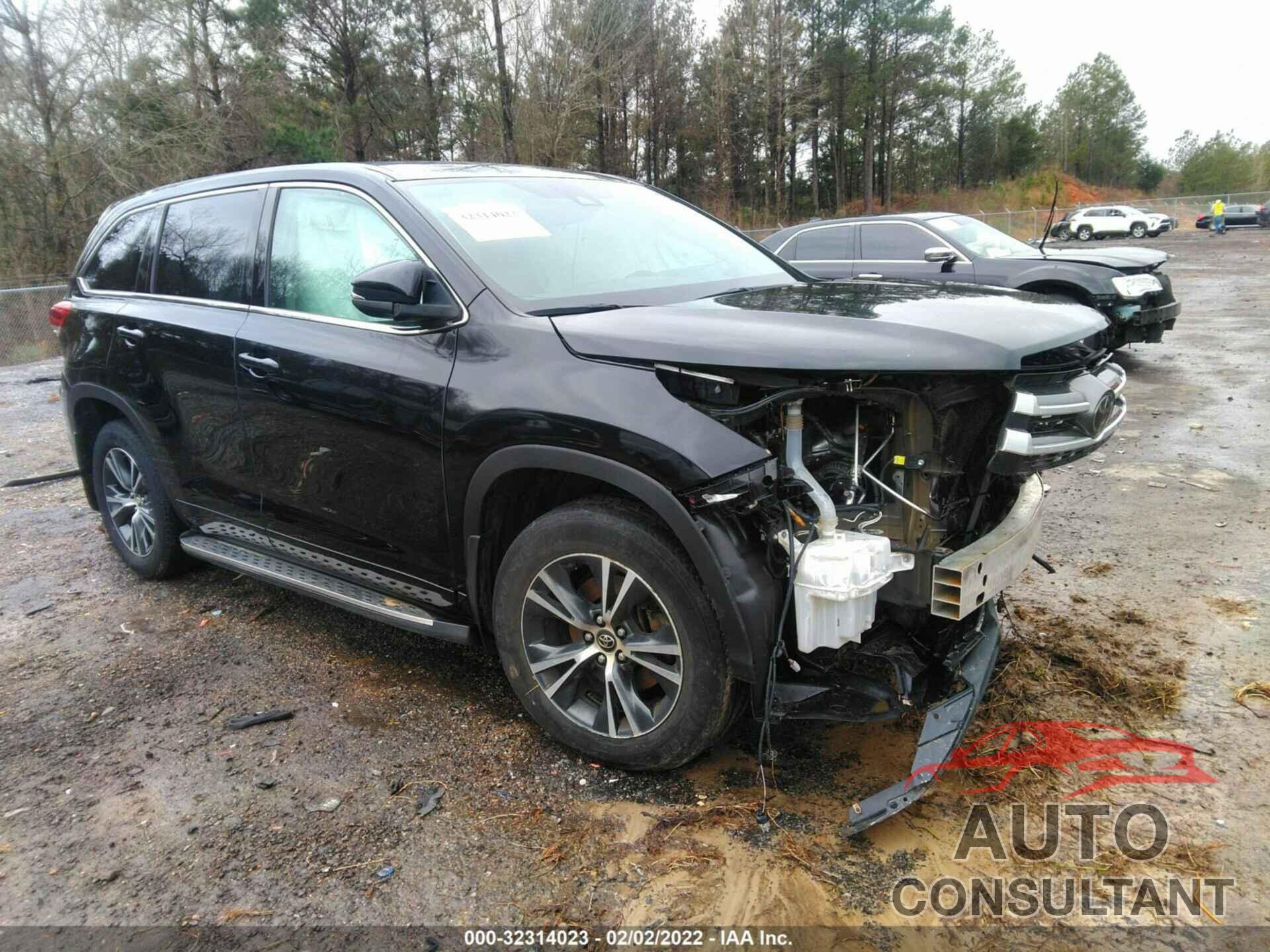 TOYOTA HIGHLANDER 2017 - 5TDZARFH8HS029048