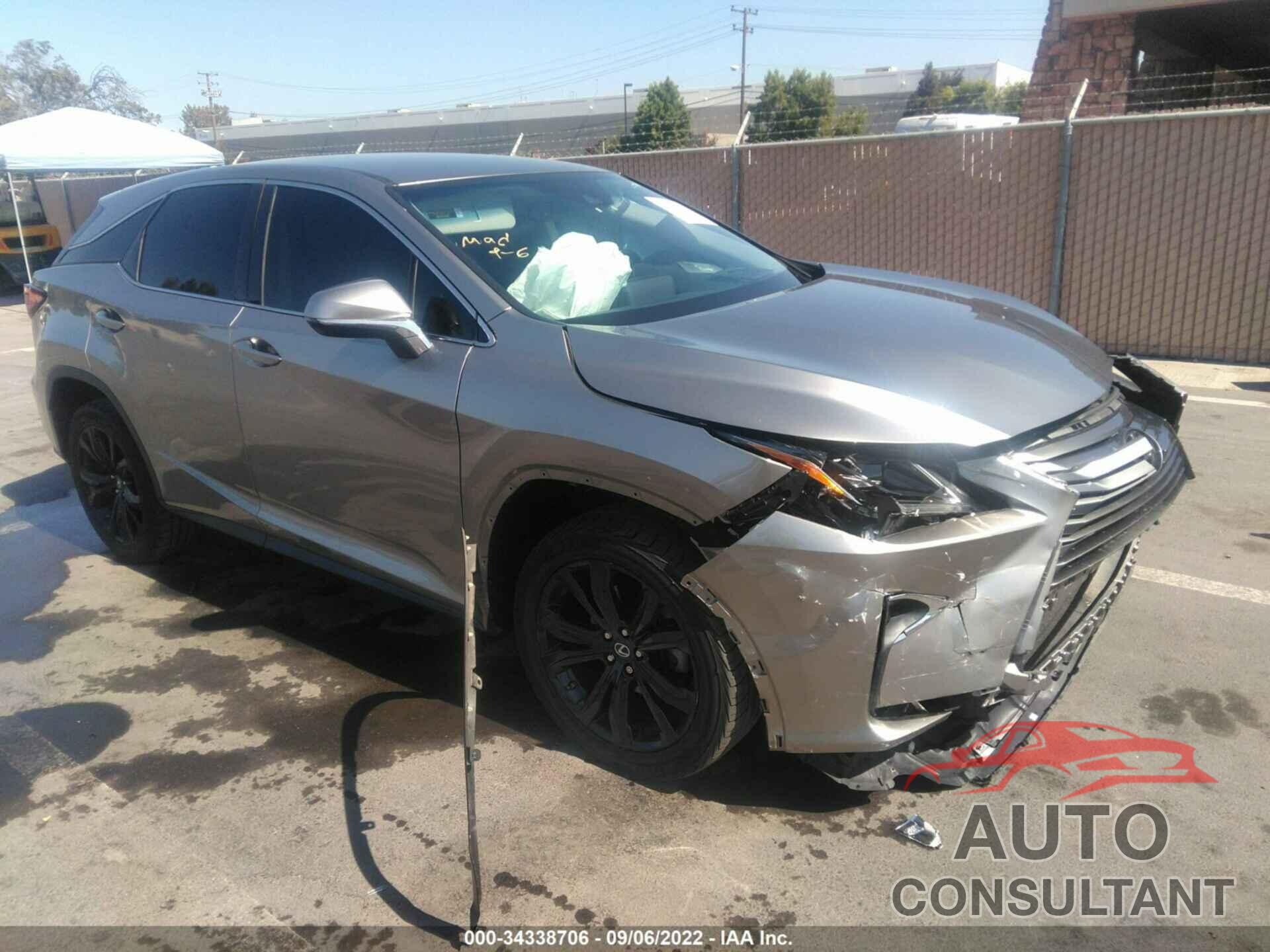 LEXUS RX 2019 - 2T2ZZMCA4KC130036