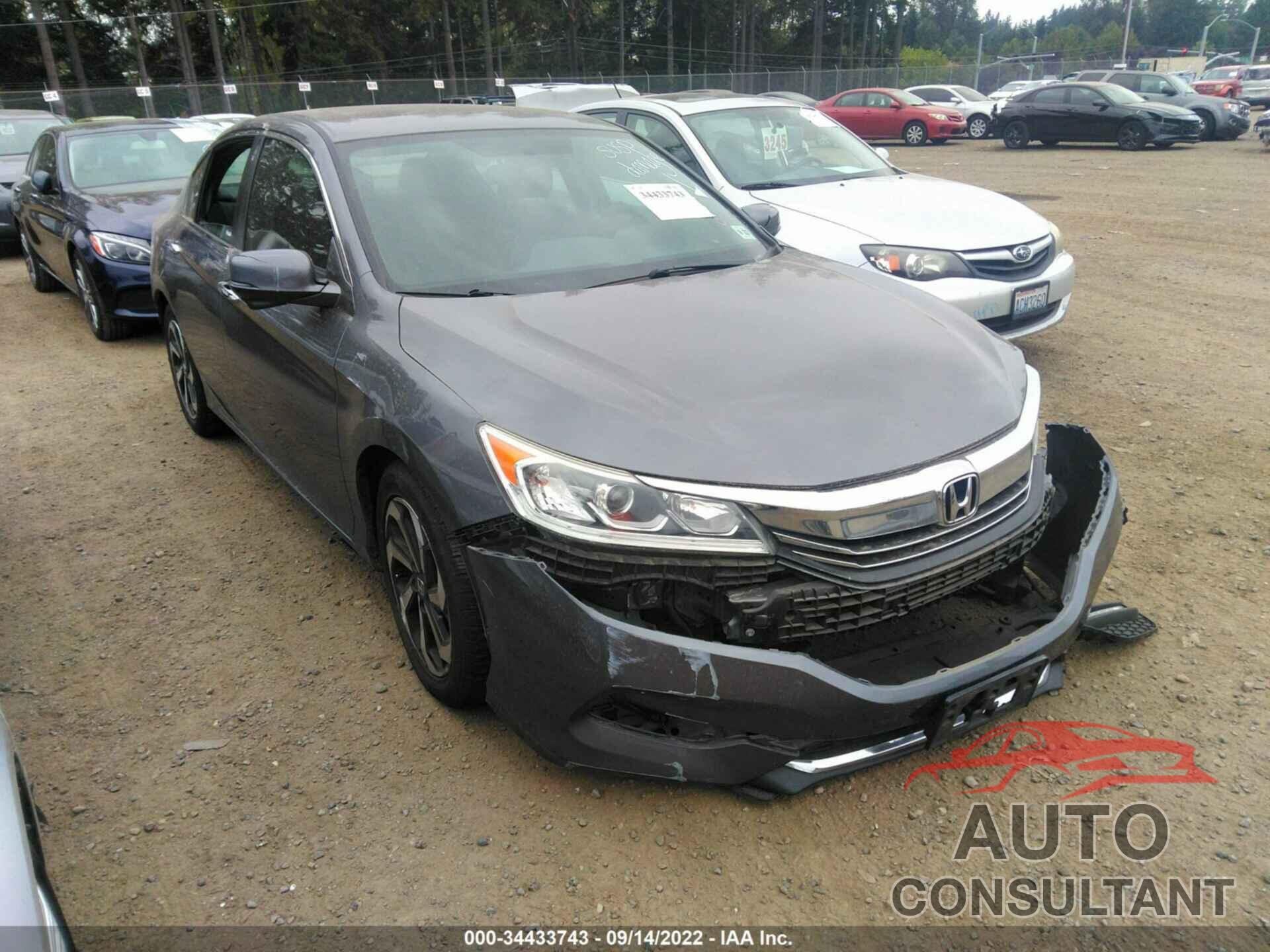 HONDA ACCORD SEDAN 2017 - 1HGCR2F74HA006345