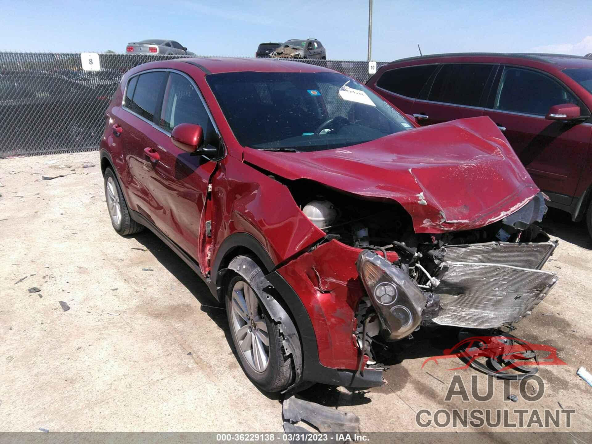 KIA SPORTAGE 2018 - KNDPM3AC1J7343227