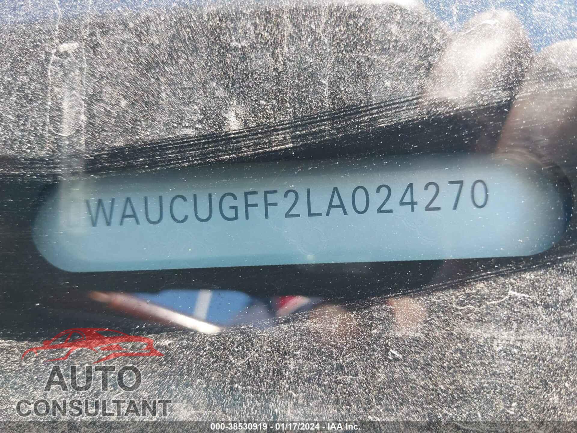 AUDI A3 2020 - WAUCUGFF2LA024270