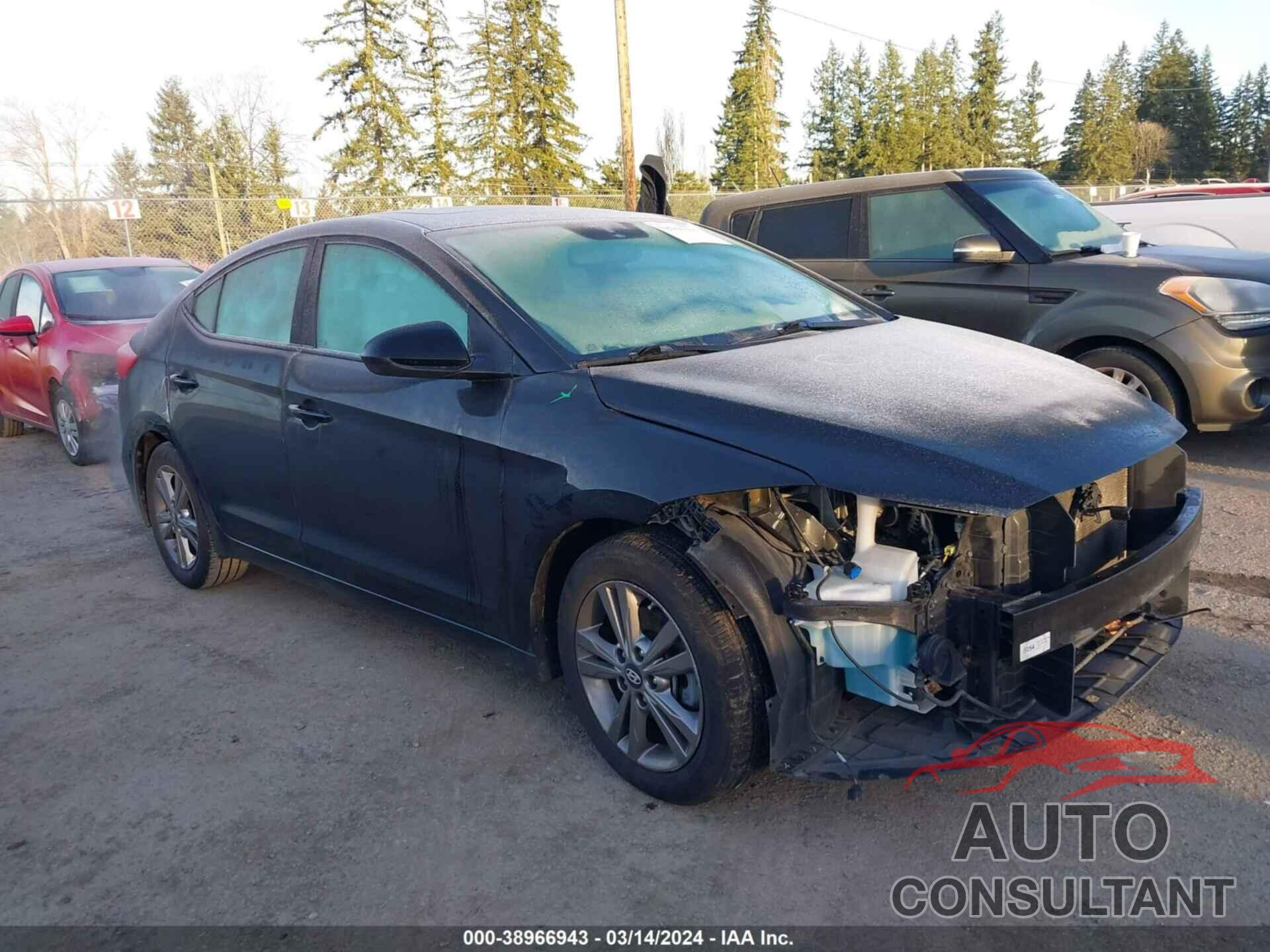 HYUNDAI ELANTRA 2018 - 5NPD84LF9JH367209