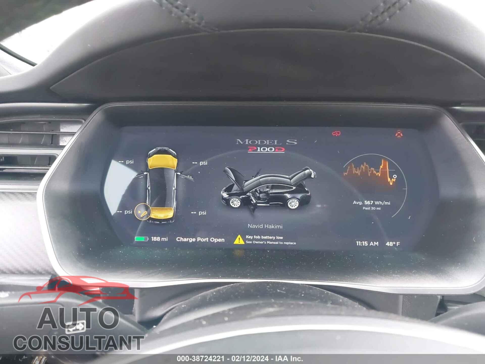 TESLA MODEL S 2018 - 5YJSA1E40JF268184