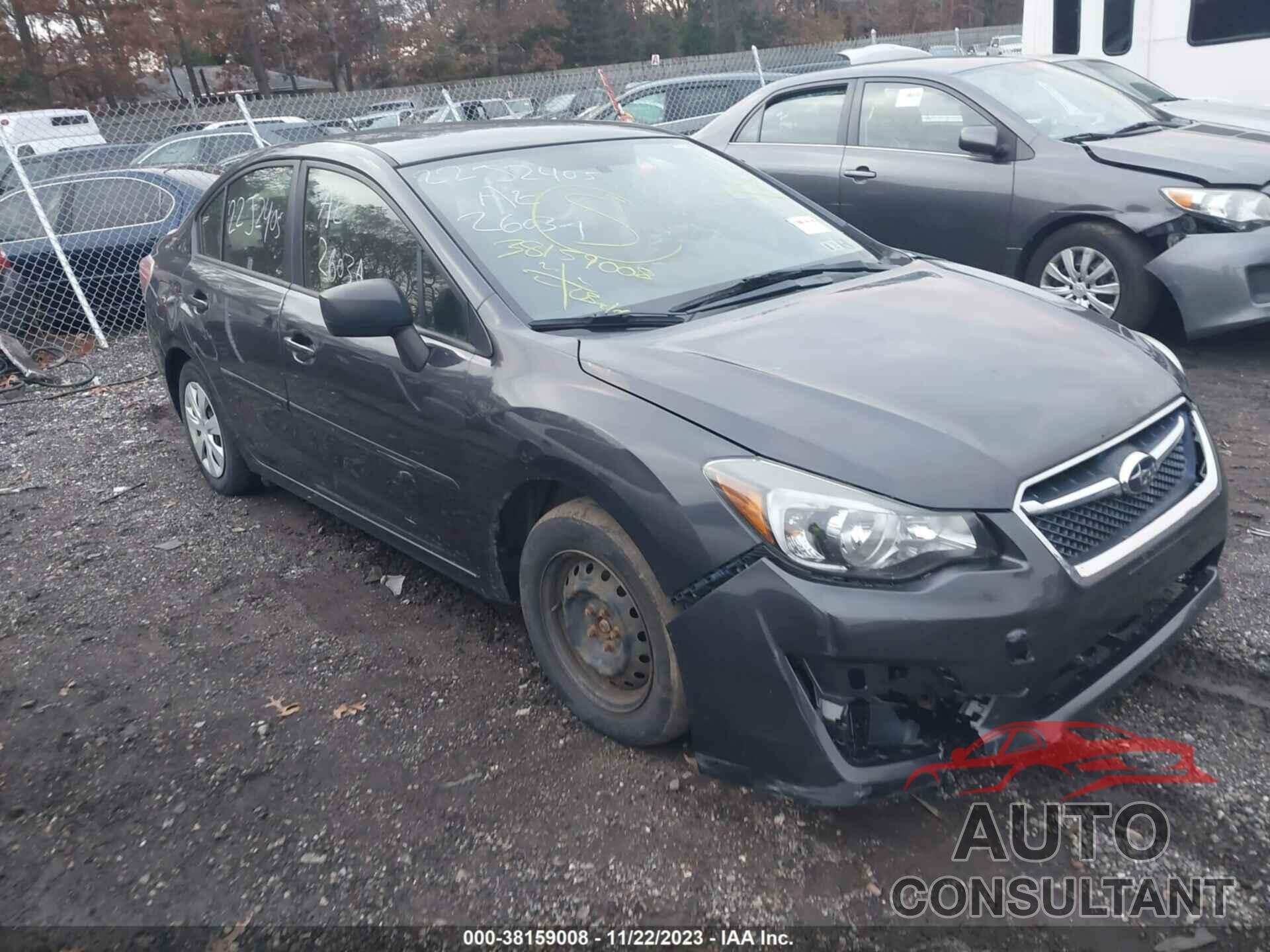 SUBARU IMPREZA 2016 - JF1GJAA62GH005612