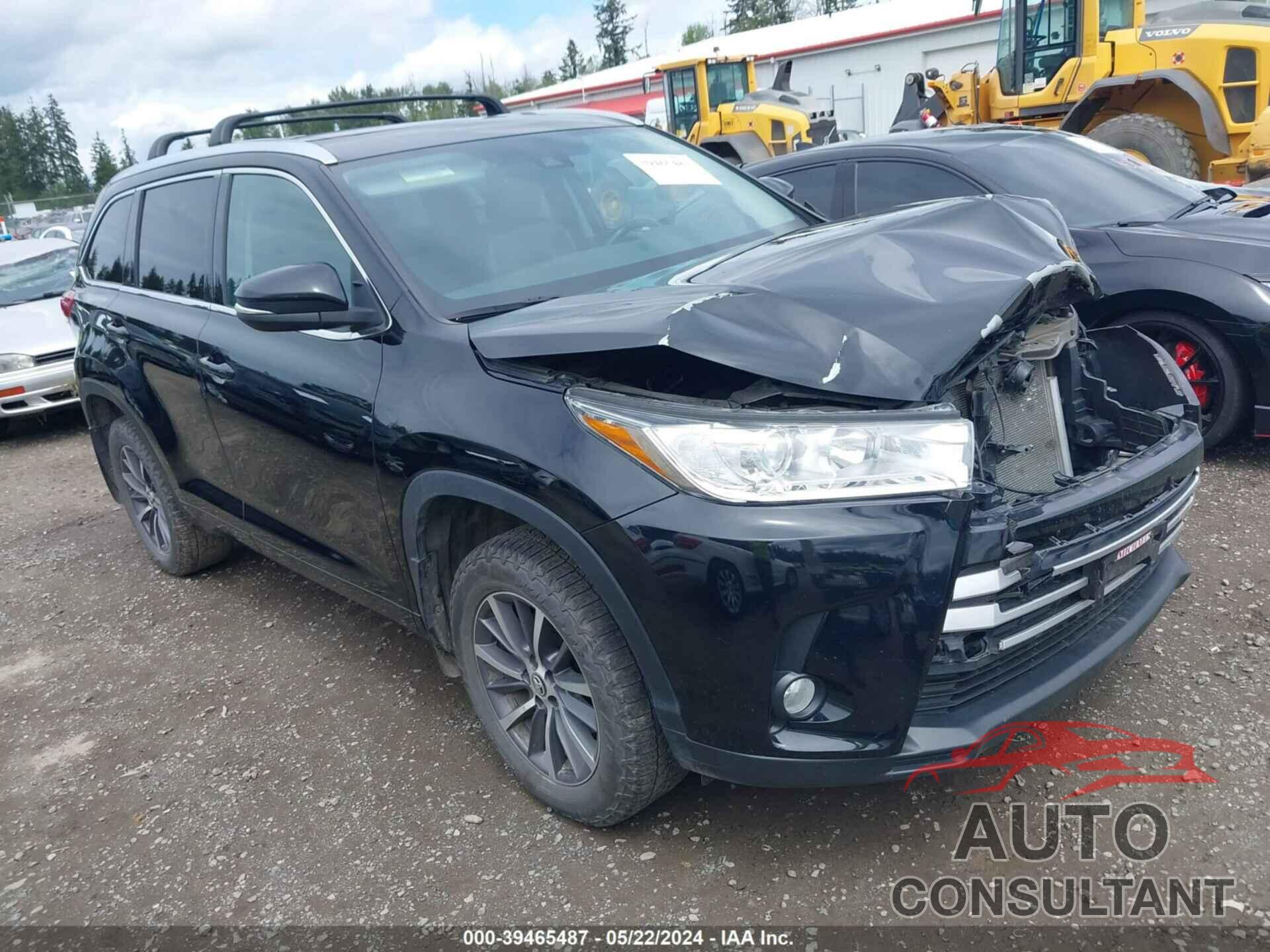 TOYOTA HIGHLANDER 2018 - 5TDJZRFHXJS842564