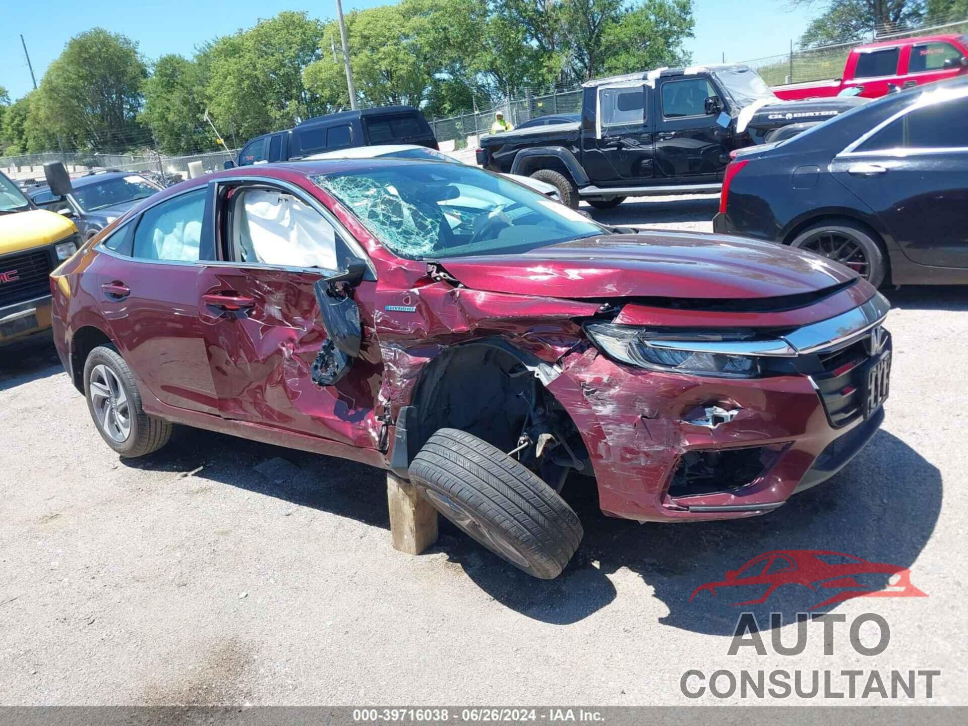 HONDA INSIGHT 2019 - 19XZE4F12KE017411