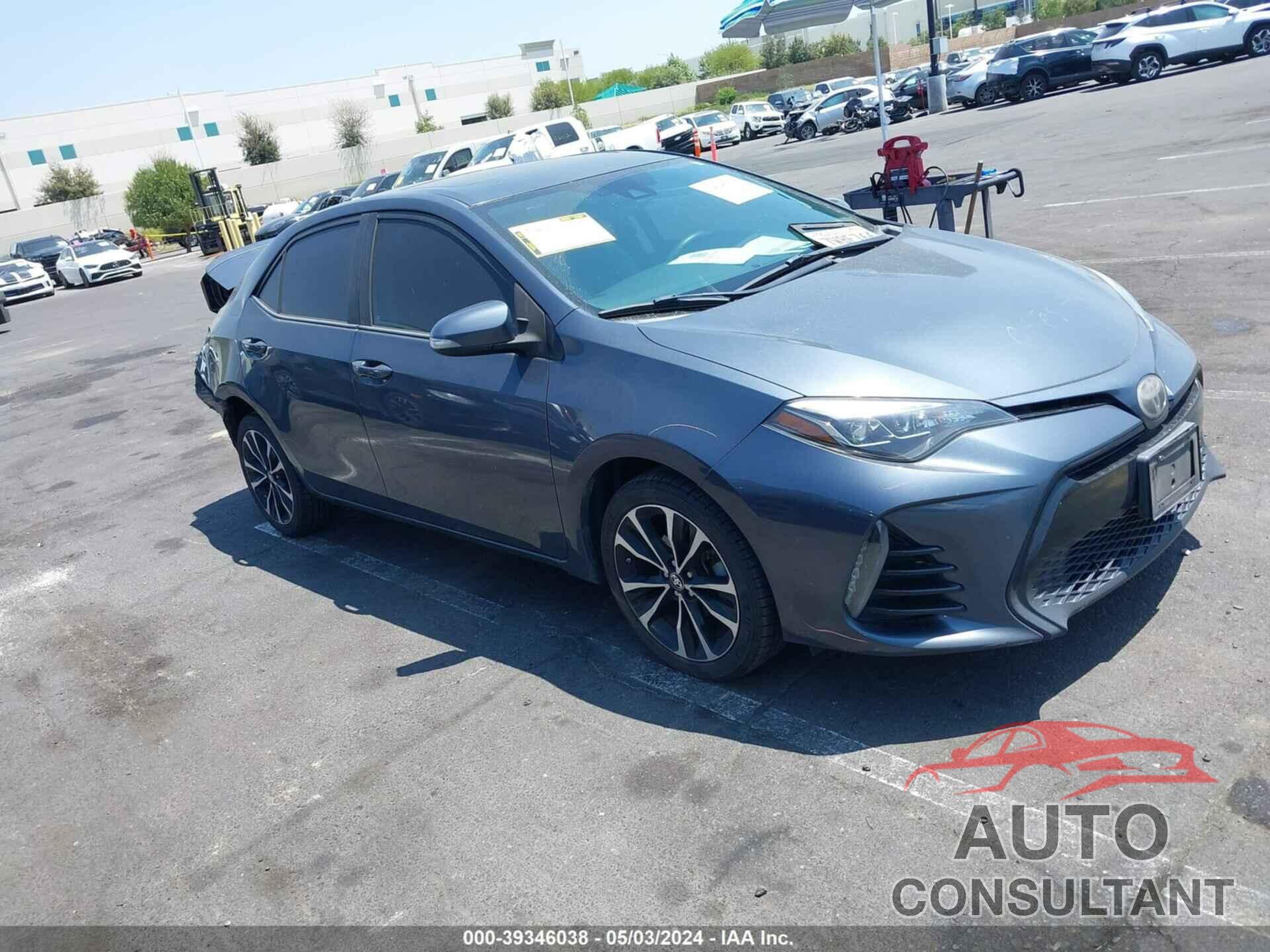 TOYOTA COROLLA 2017 - 5YFBURHE8HP613874