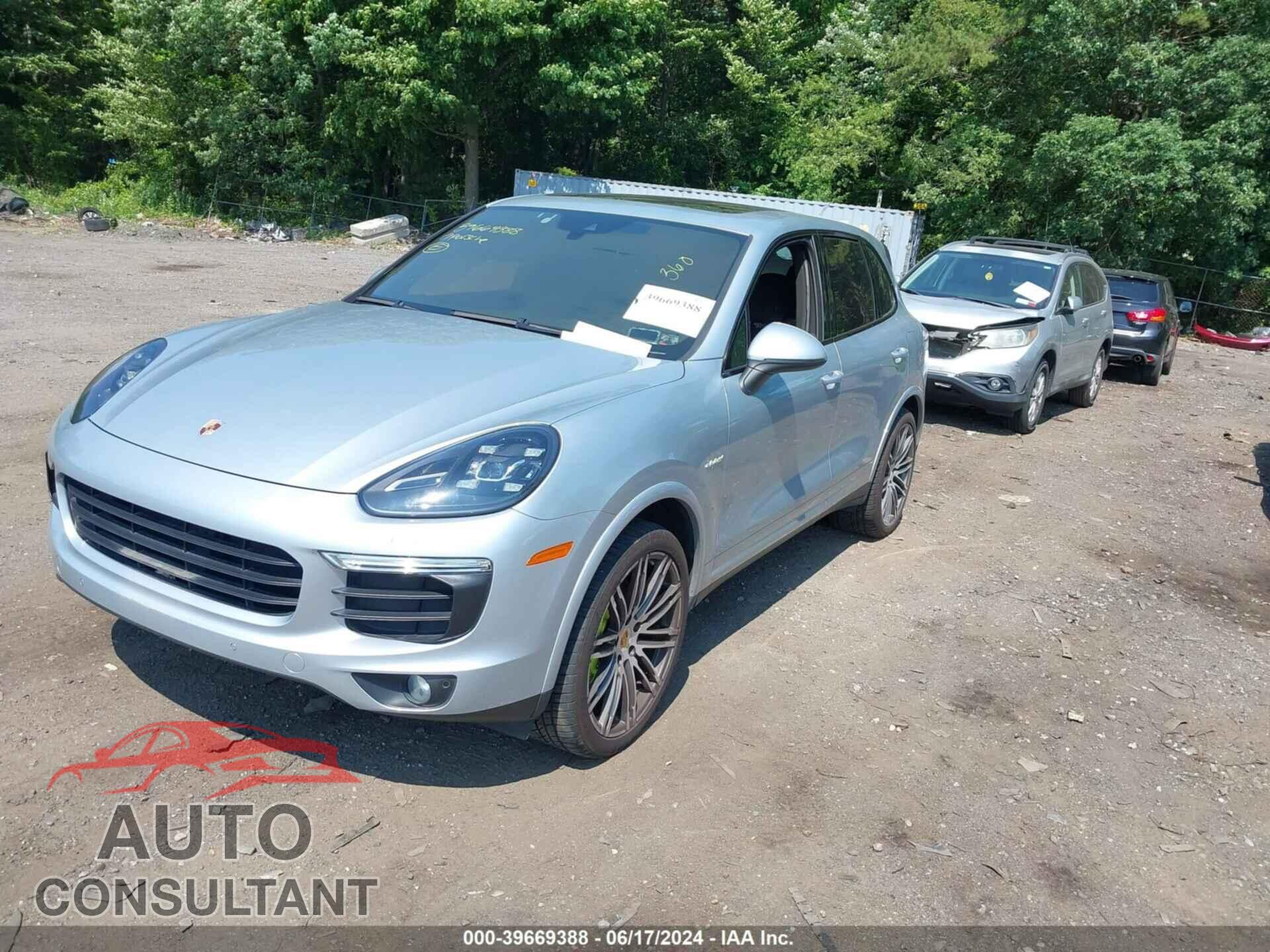 PORSCHE CAYENNE E-HYBRID 2017 - WP1AE2A26HLA68832