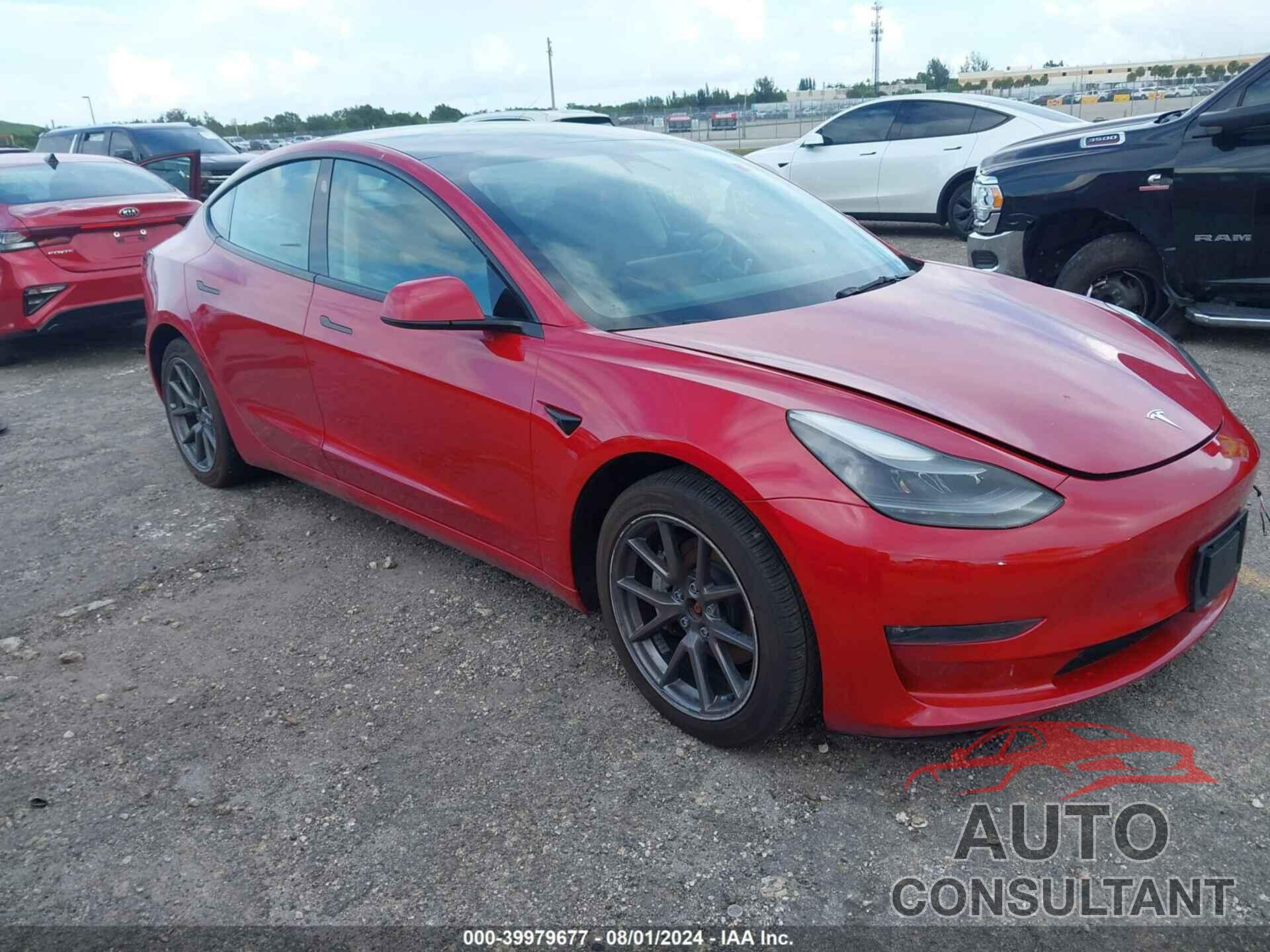 TESLA MODEL 3 2022 - 5YJ3E1EB0NF186906