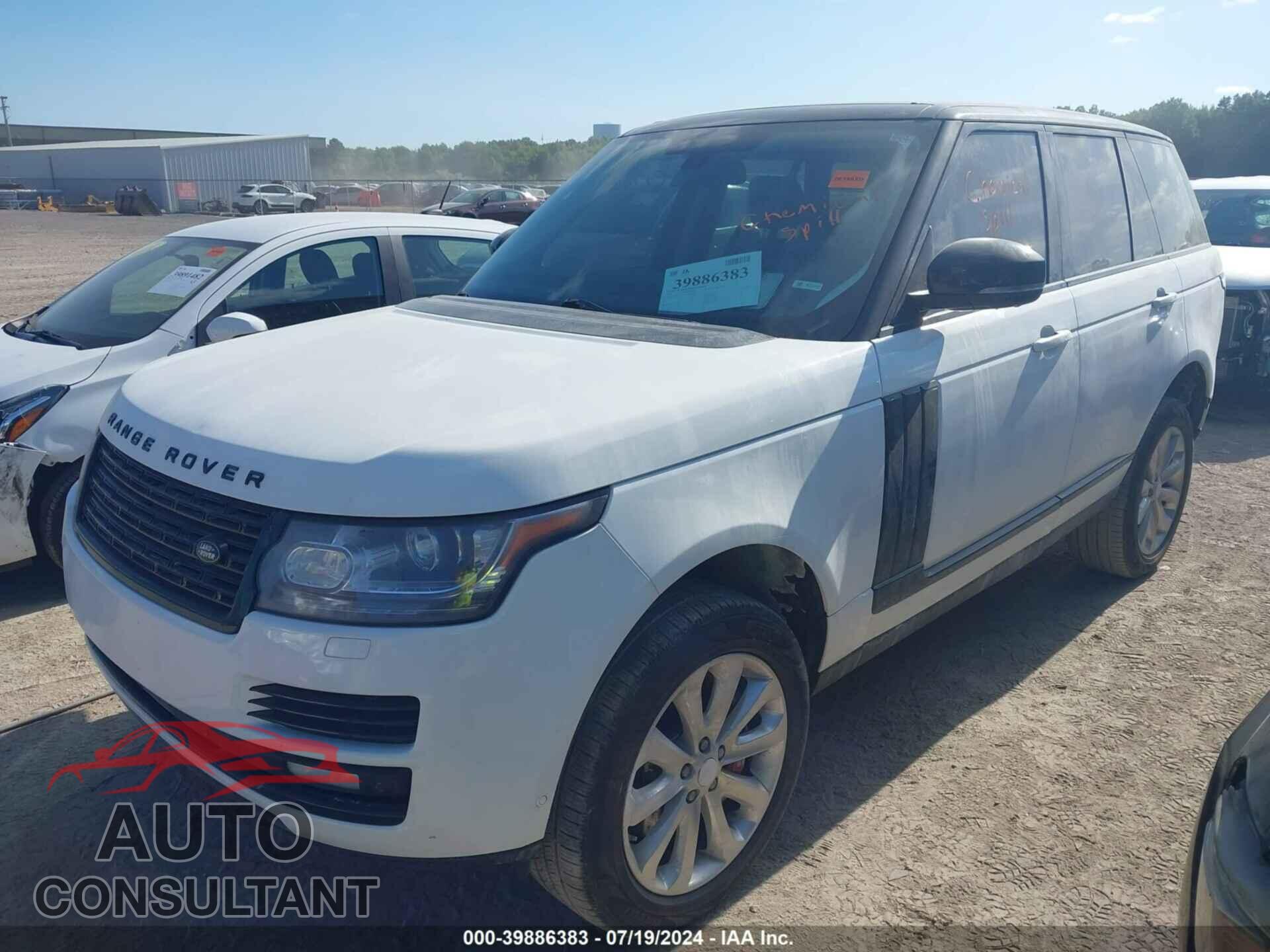 LAND ROVER RANGE ROVER 2016 - SALGS2VF5GA257802
