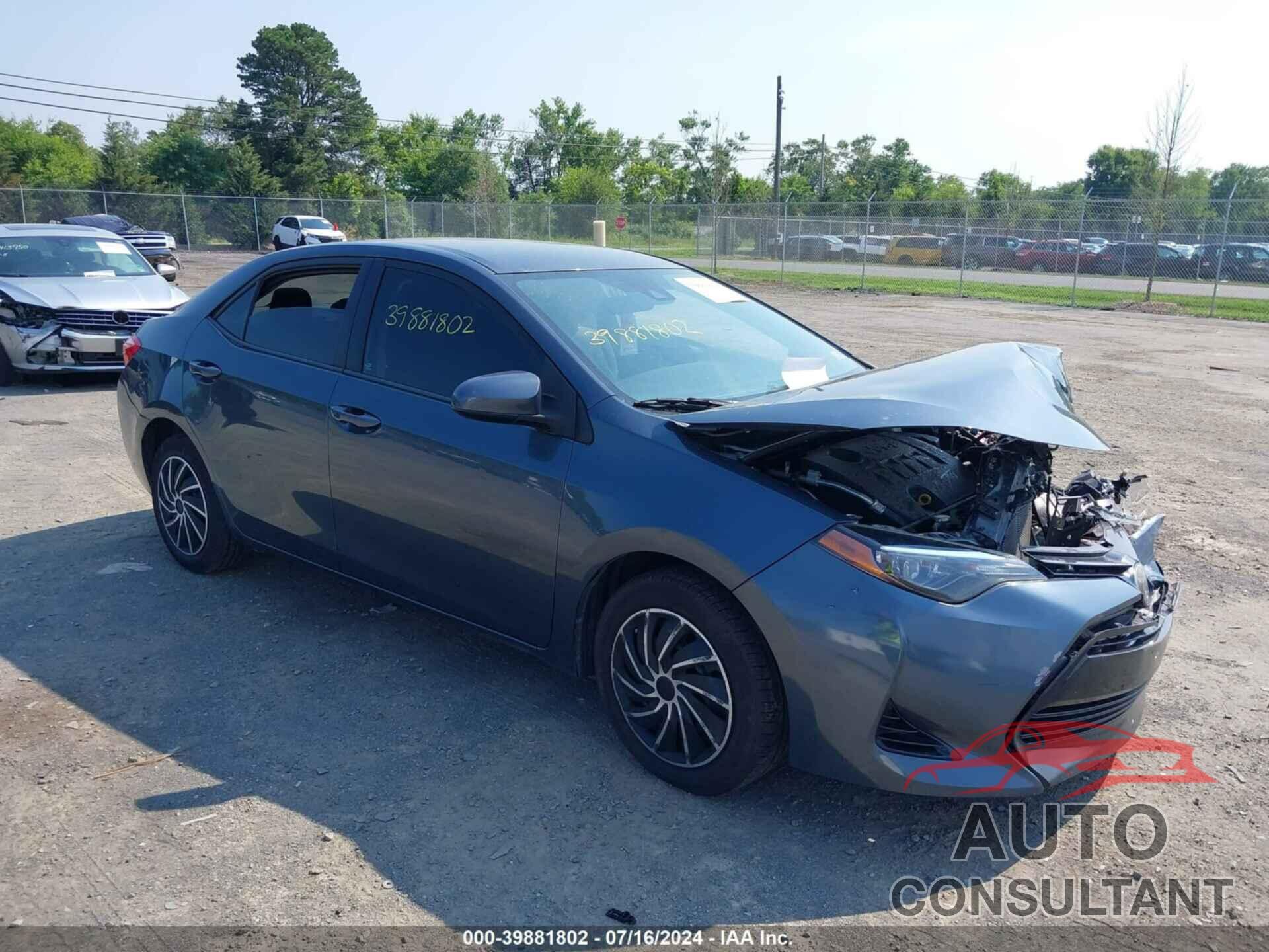 TOYOTA COROLLA 2017 - 2T1BURHEXHC887254