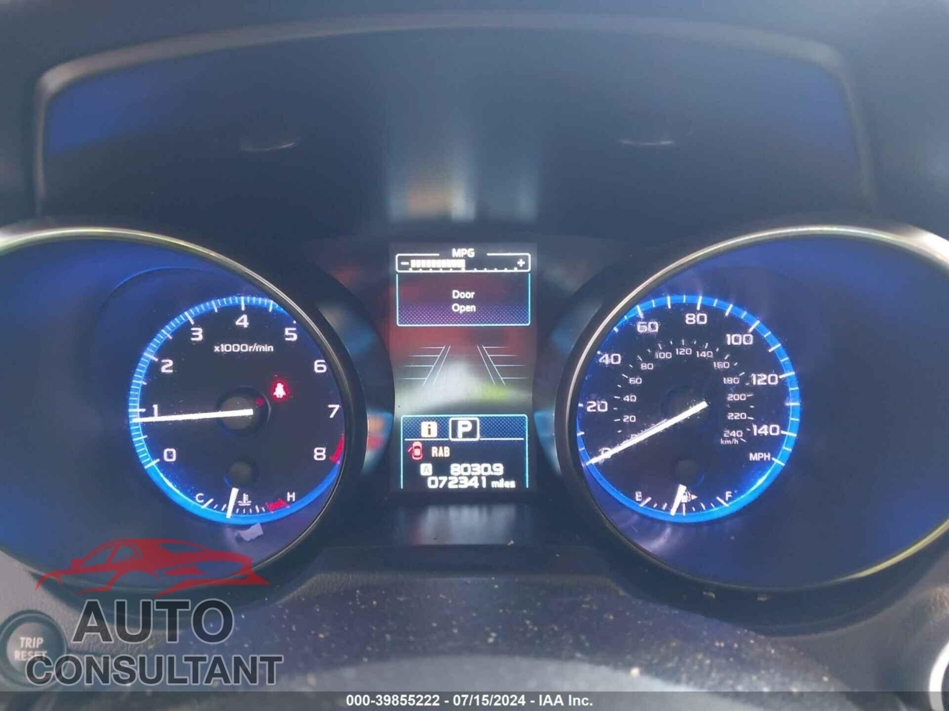 SUBARU OUTBACK 2017 - 4S4BSANC6H3219482