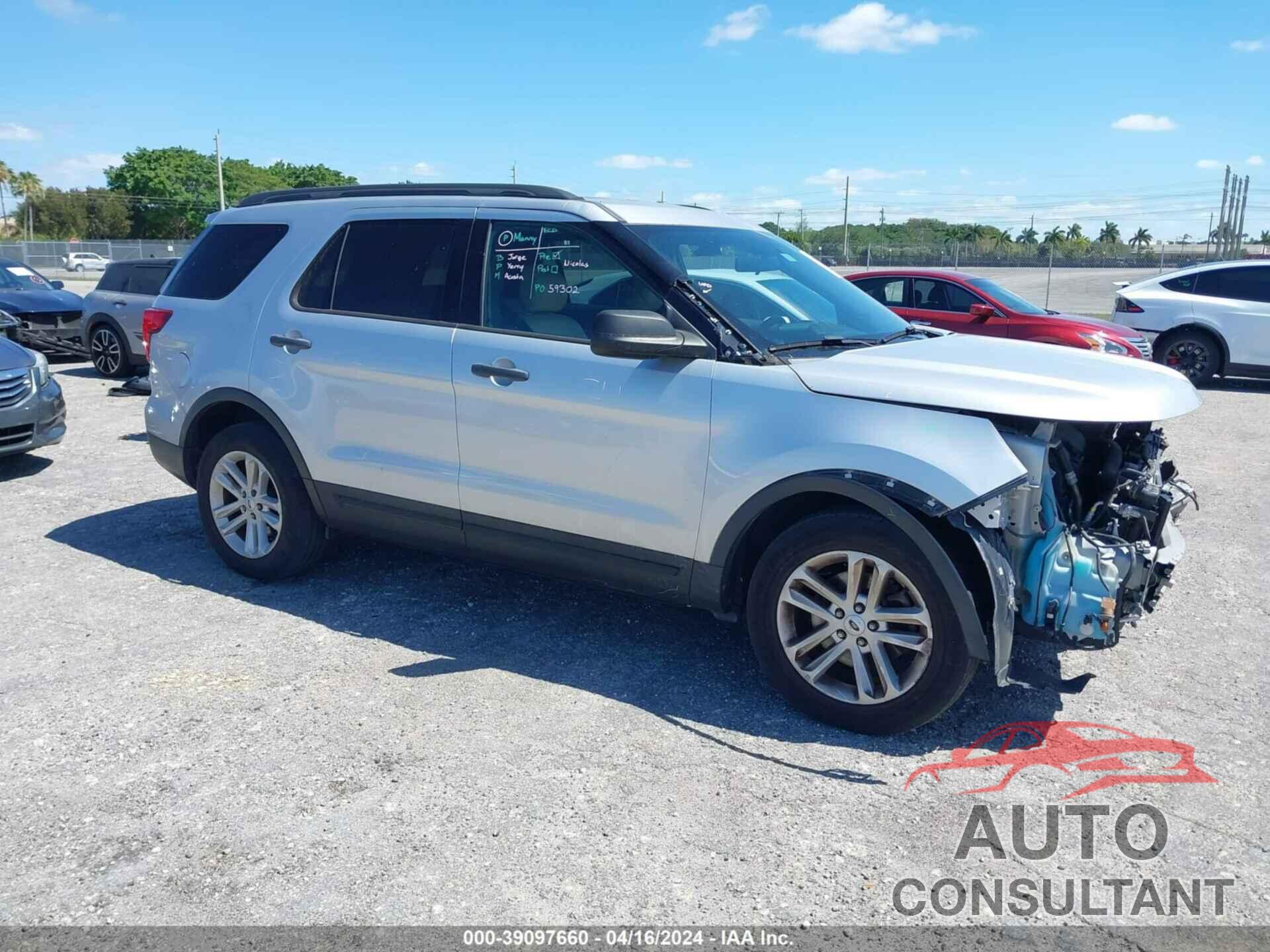 FORD EXPLORER 2017 - 1FM5K7B87HGC51706