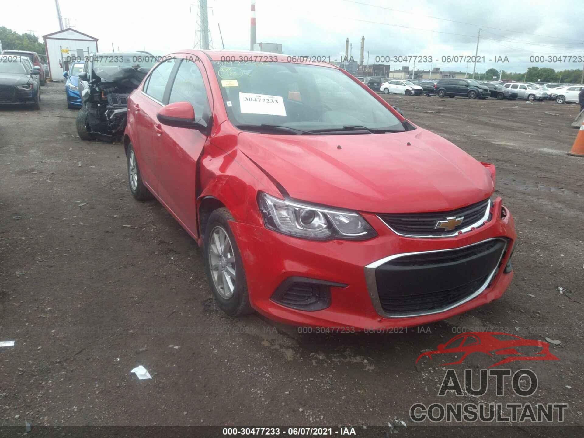 CHEVROLET SONIC 2019 - 1G1JD5SB6K4119289