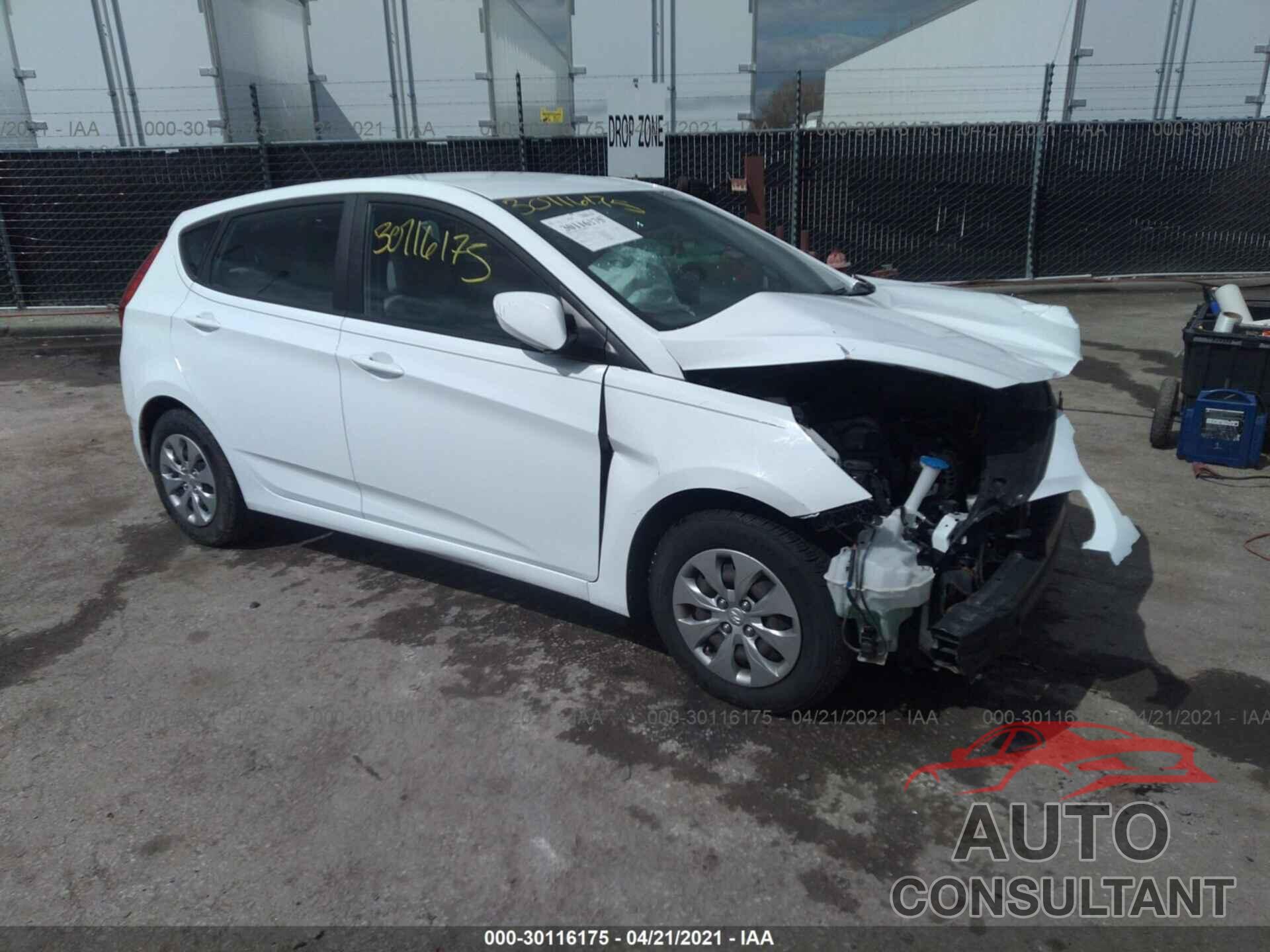 HYUNDAI ACCENT 2016 - KMHCT5AEXGU277166