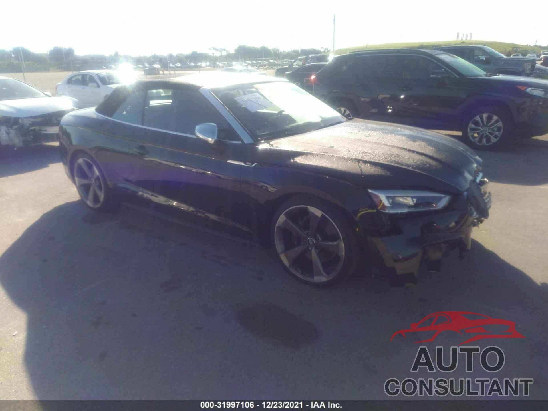 AUDI S5 CABRIOLET 2019 - WAUY4GF56KN009582