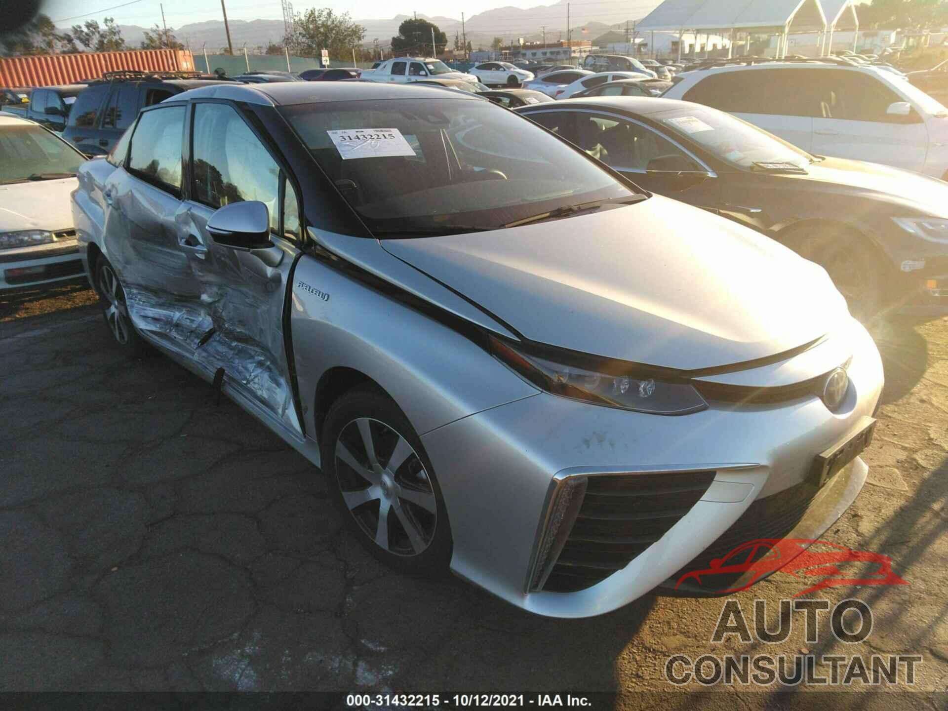 TOYOTA MIRAI 2019 - JTDBVRBD8KA007094