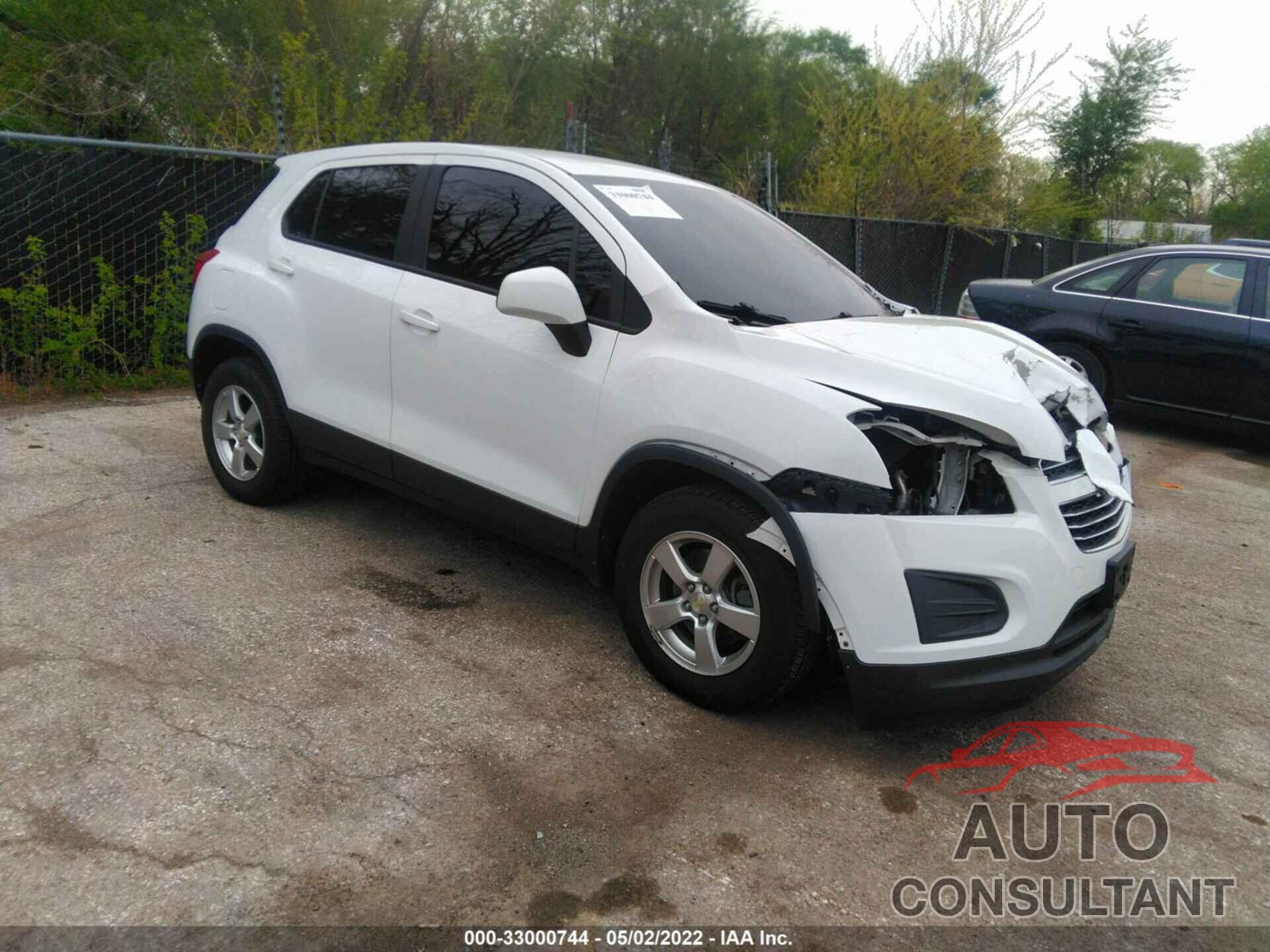 CHEVROLET TRAX 2016 - KL7CJNSB3GB537351